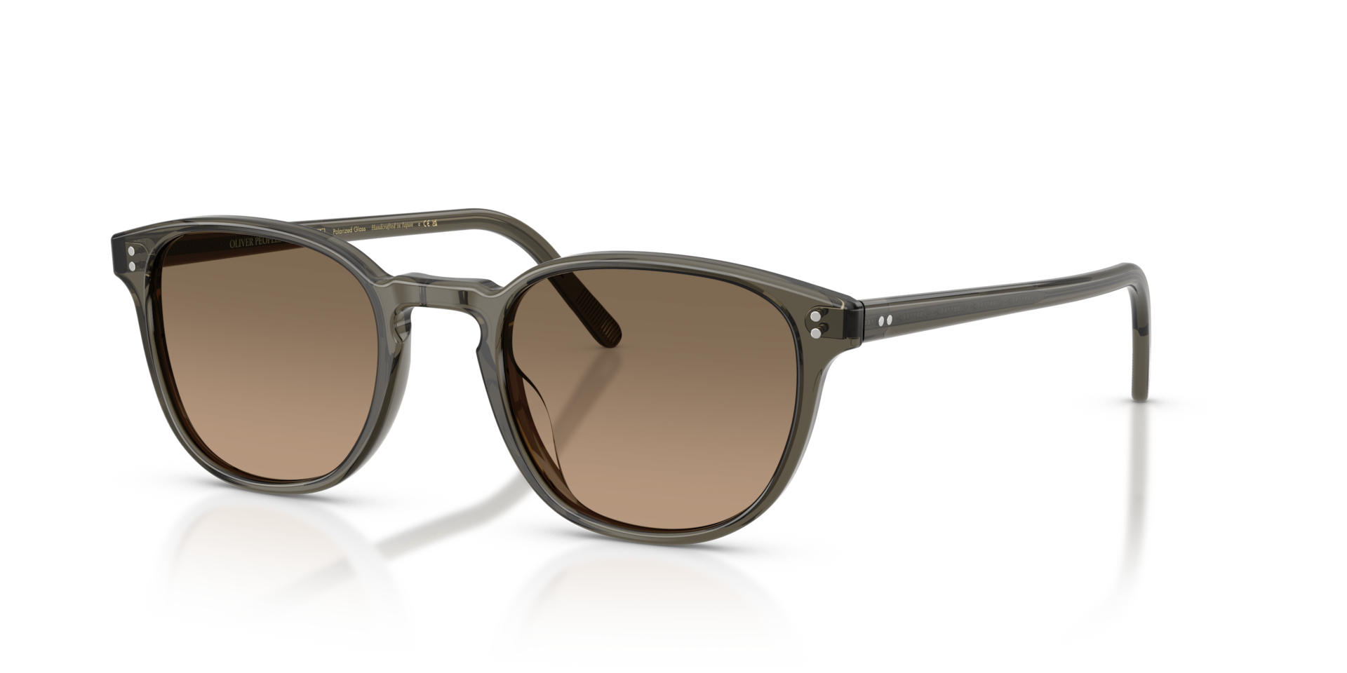 Oliver Peoples Fairmont Sun with Inkwell frame and Sandstone