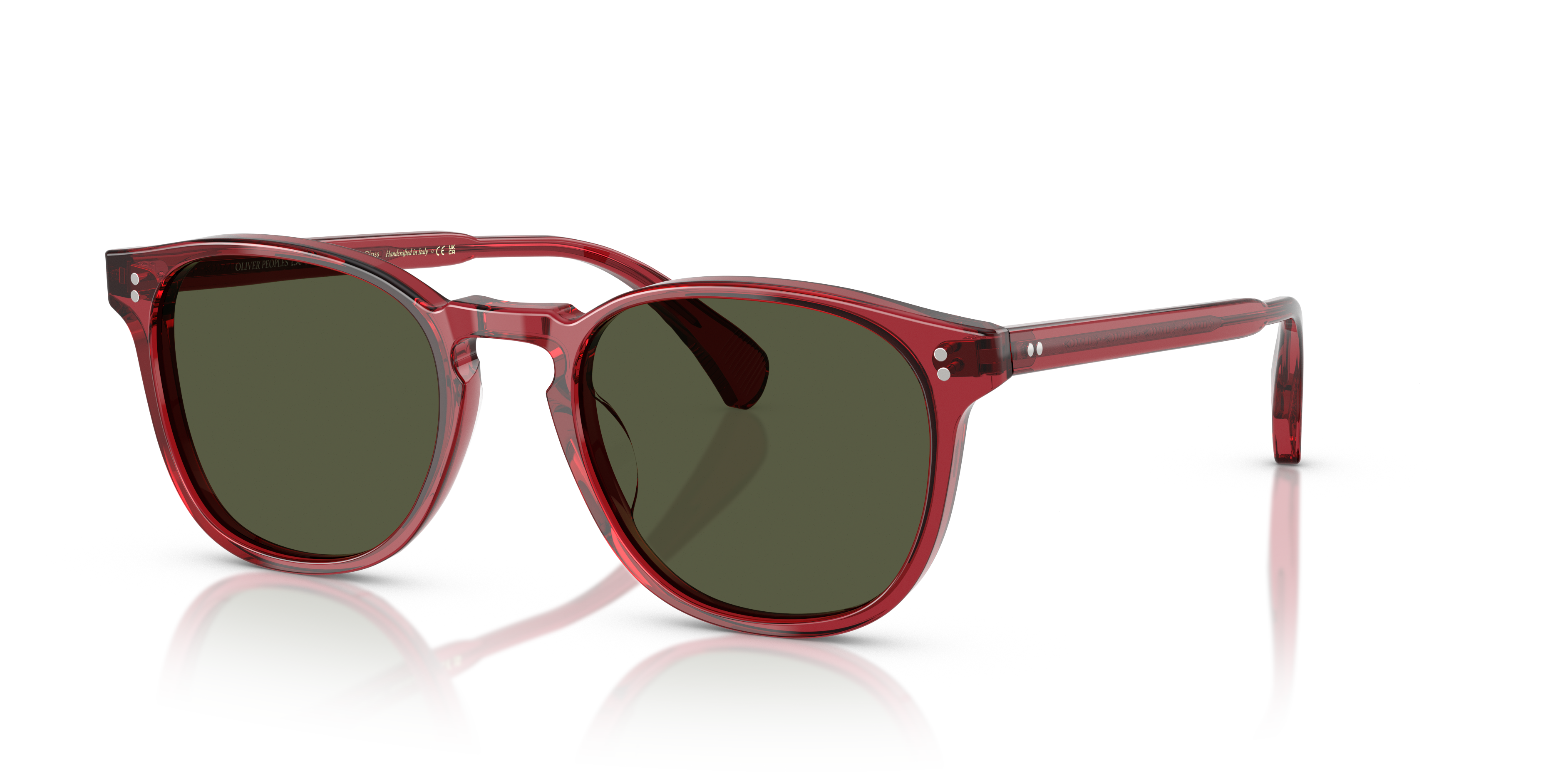 Oliver Peoples Finley Esq. Sun with Translucent Rust frame and G