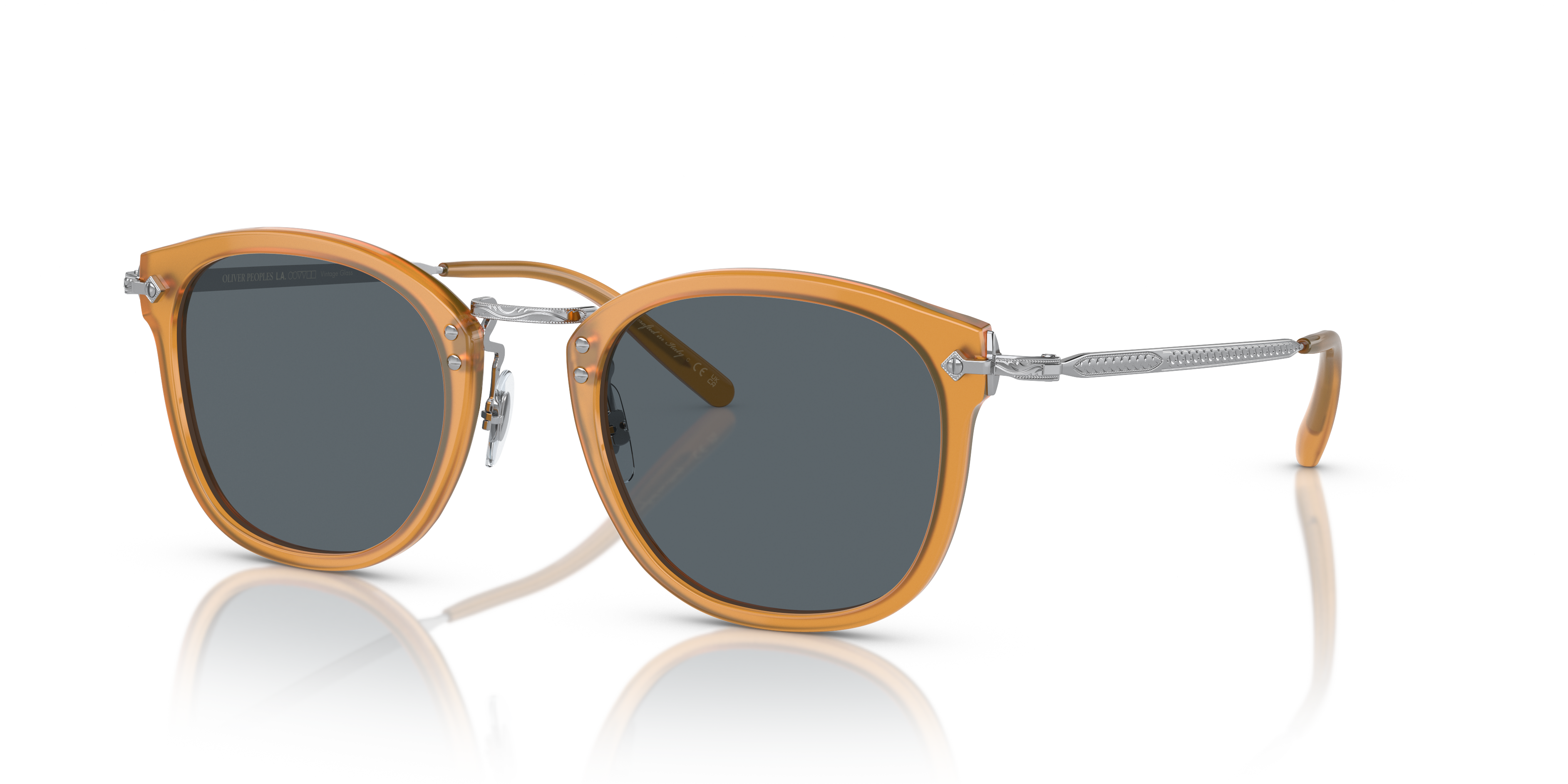 オリバーピープルズ OV5350S OP-506-SUN Oliver Peoples OP-506 Sun with Amber-Silver frame and Blue lenses