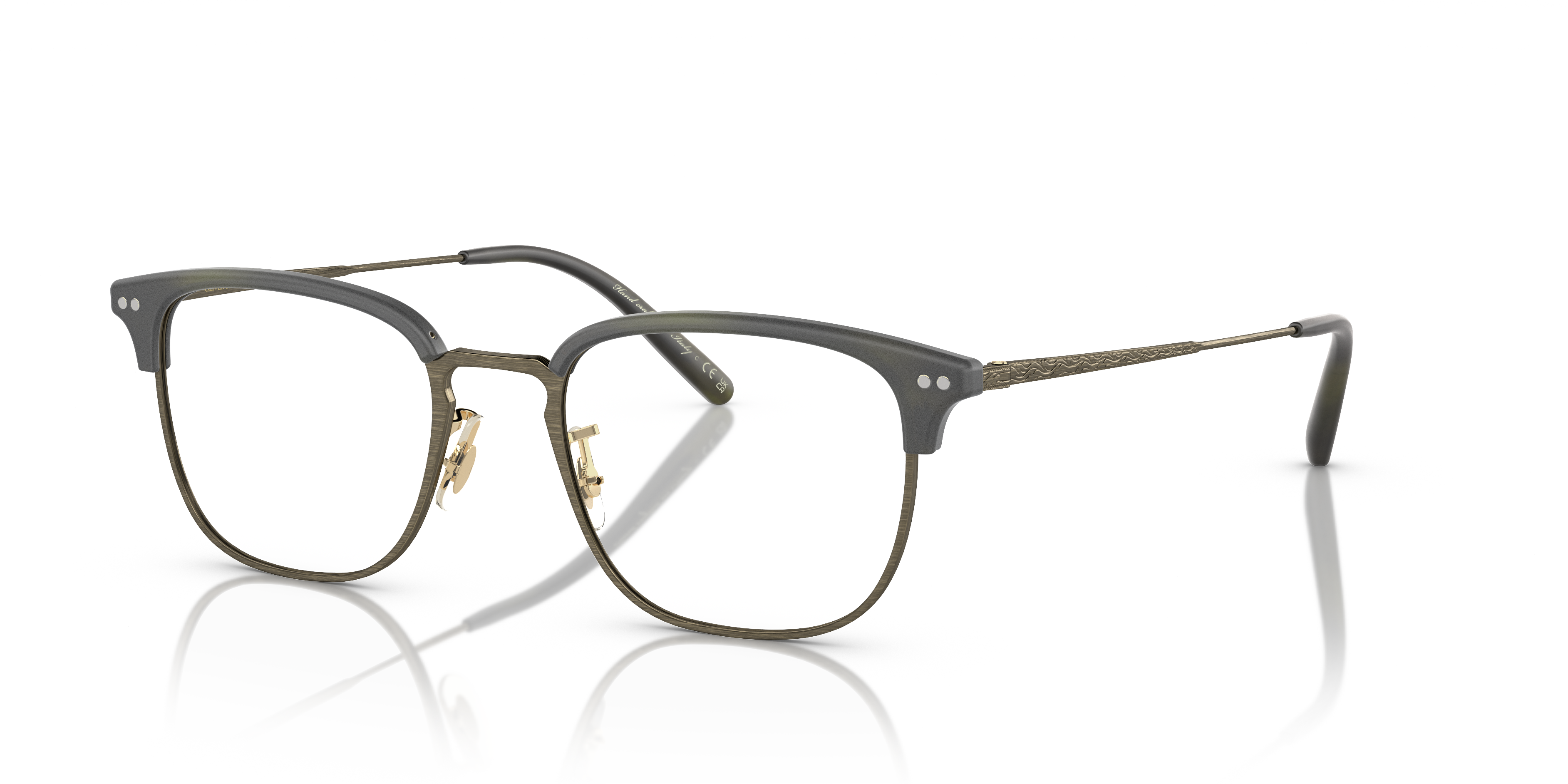Oliver Peoples Willman with Semi-Matte Emerald Bark/Antique Gold
