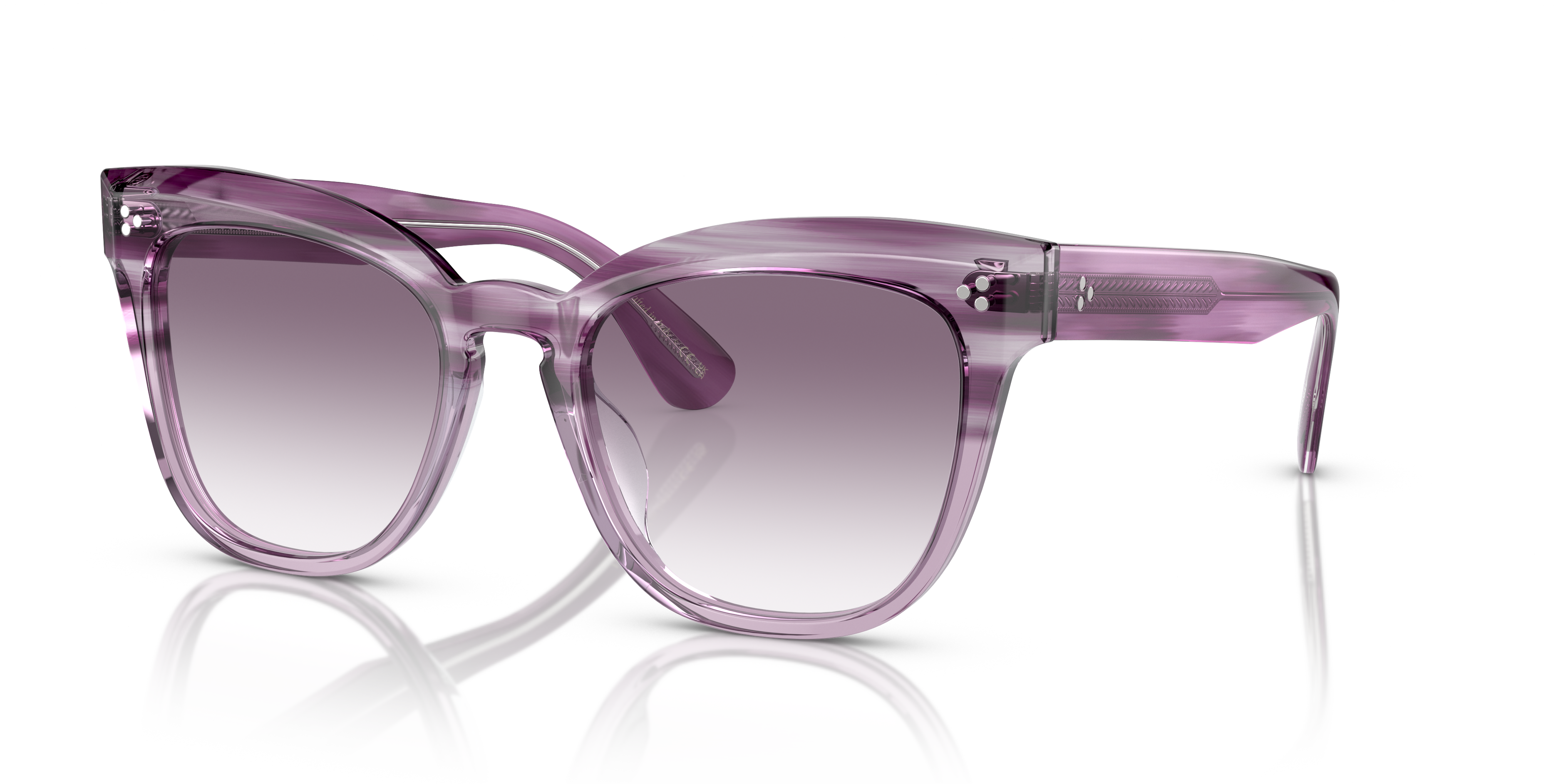 ノチノオプティカルCLEAR × CR LIGHT PURPLE(カラーレンズ) Oliver Peoples Marianela with Jacaranda Gradient frame and Purple