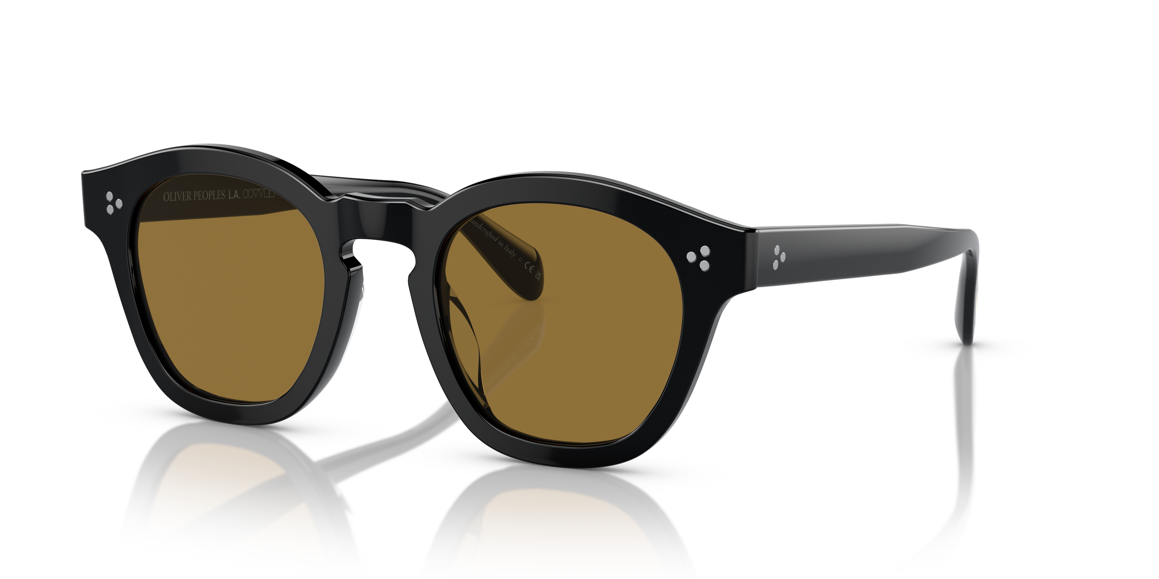 OLIVER PEOPLES BOUDREAU L.A オリバーピープルズ Oliver Peoples Boudreau L.A with Black frame and Cognac lenses