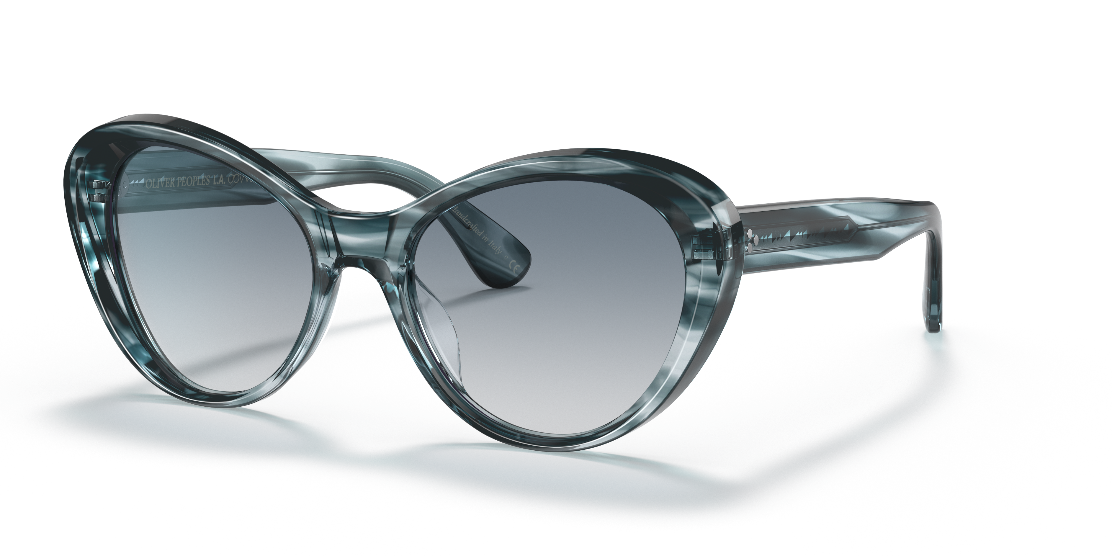 Oliver Peoples Zarene with Washed Lapis frame and Soft Teal