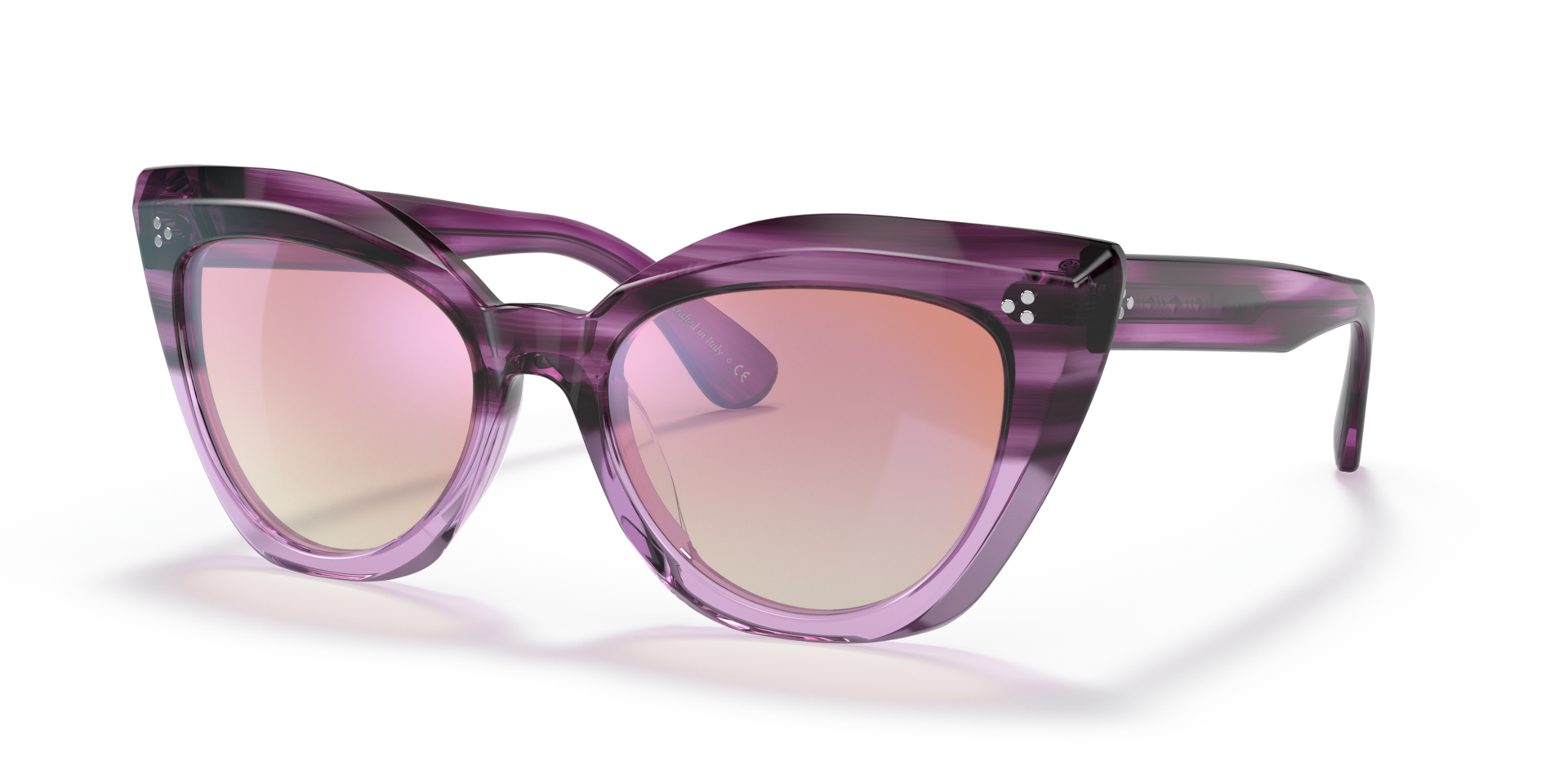 Oliver Peoples Laiya with Jacaranda Gradient frame and Soft Pink