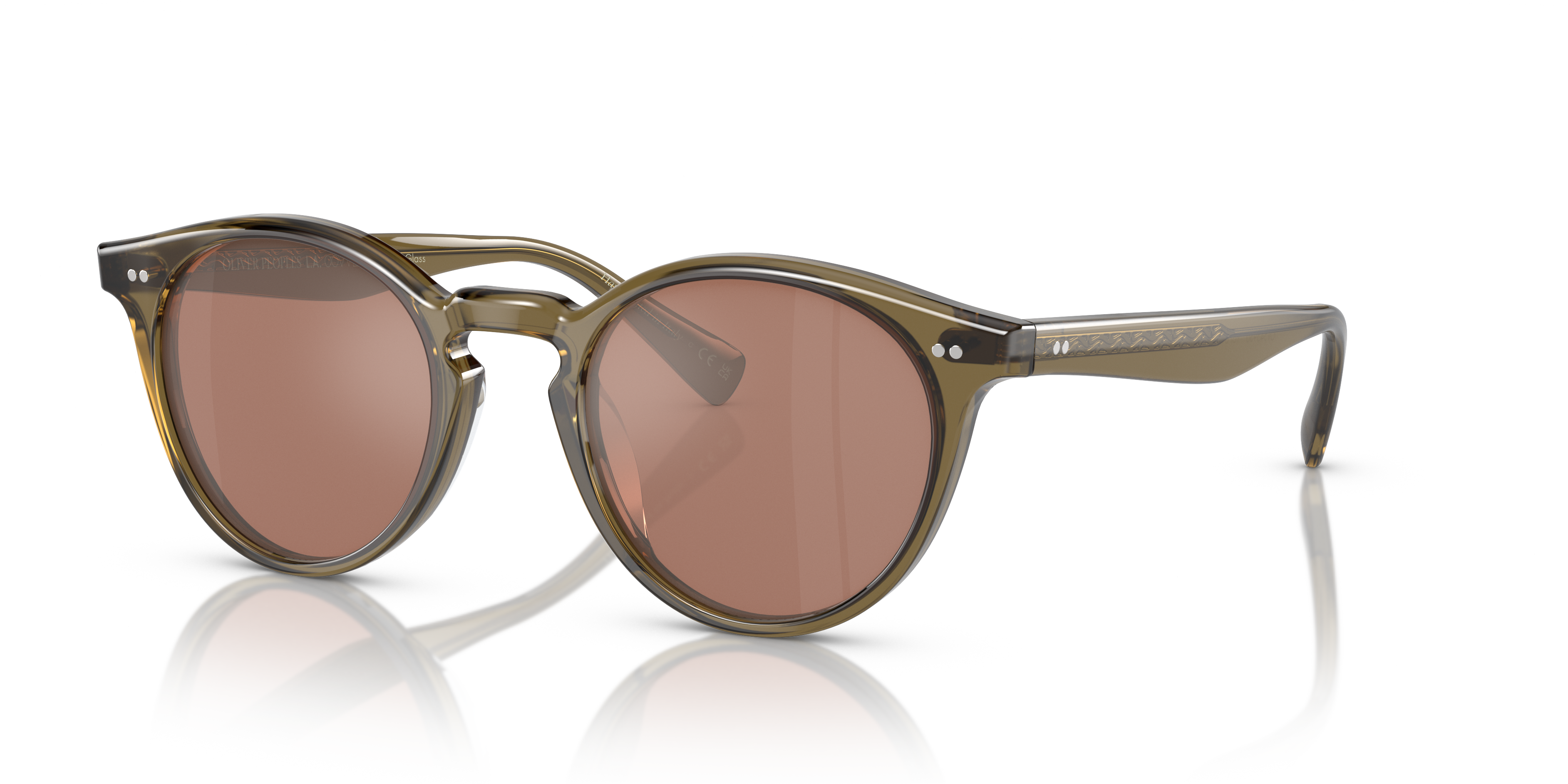 OLIVER PEOPLES ROMARE SUN サングラス Oliver Peoples Romare Sun with Dusty Olive frame and Persimmon