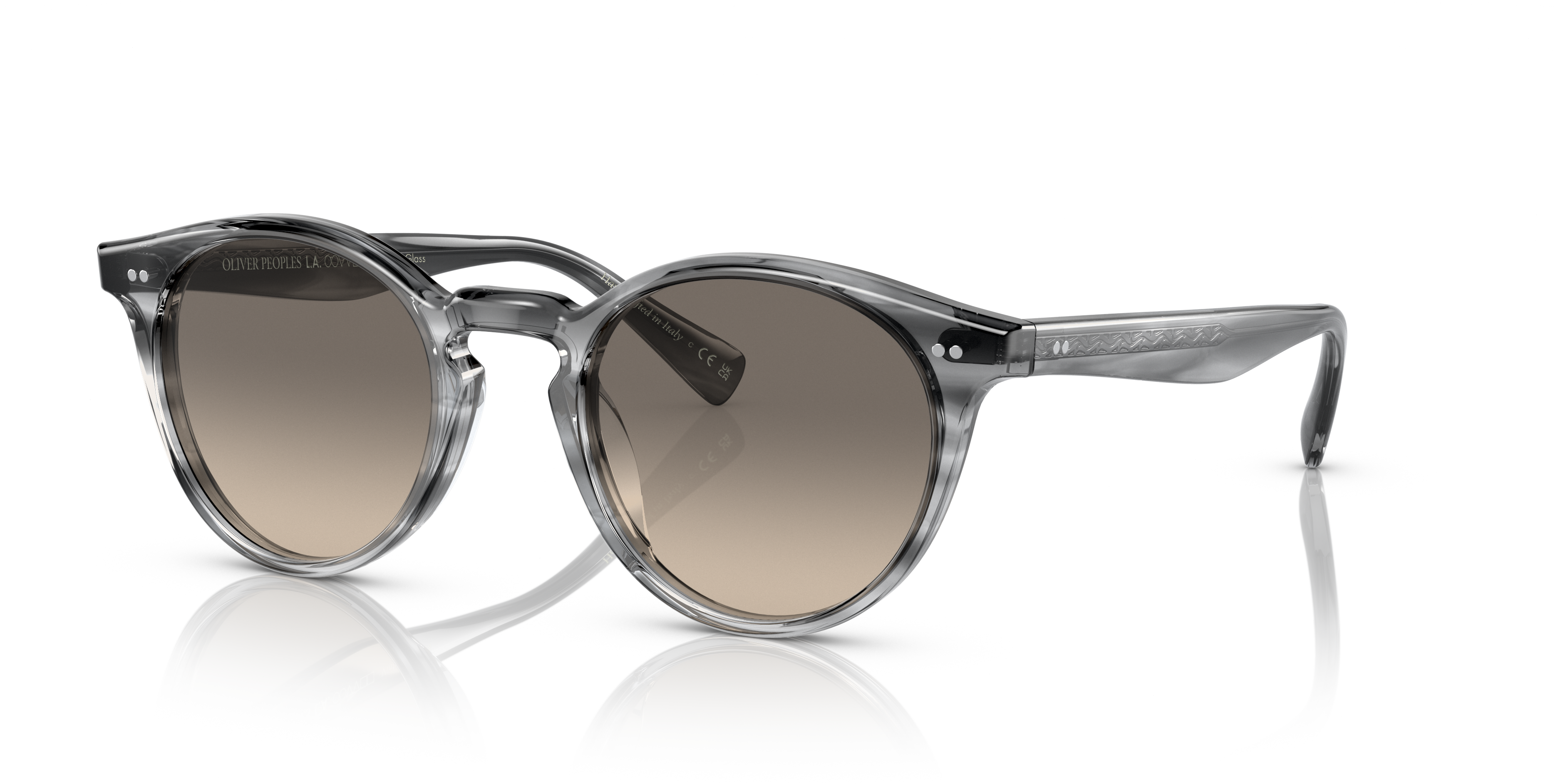 Oliver Peoples Romare Sun with Grey Textured Tortoise frame and