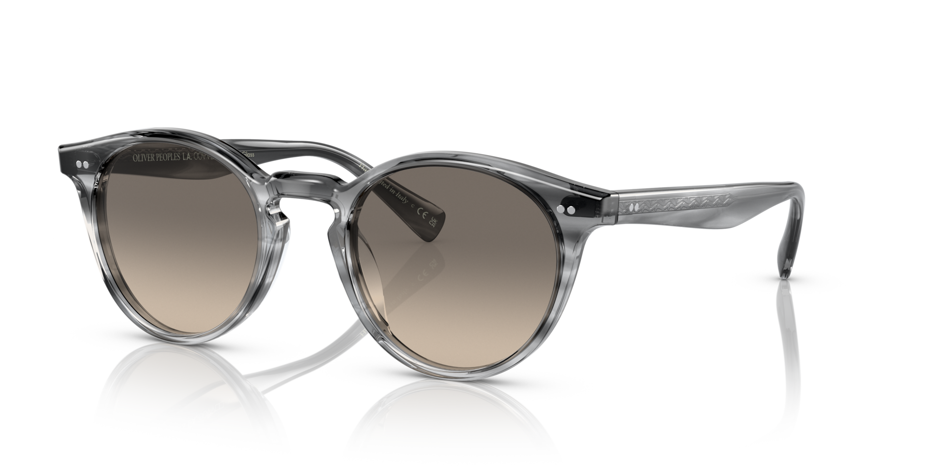 Oliver Peoples Romare Sun with Grey Textured Tortoise frame and