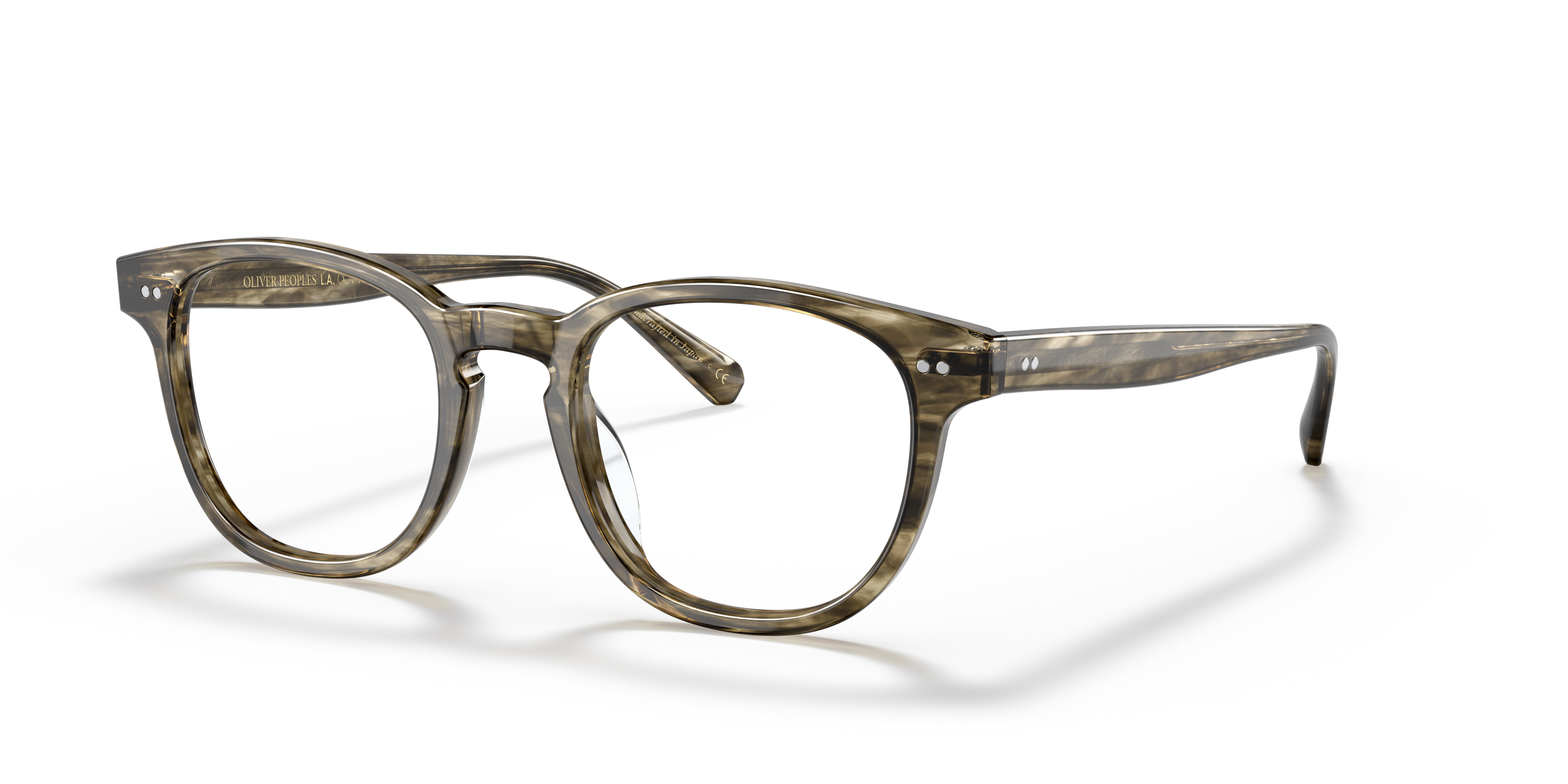 Oliver Peoples Kisho with Soft Olive Bark frame | Oliver Peoples® US
