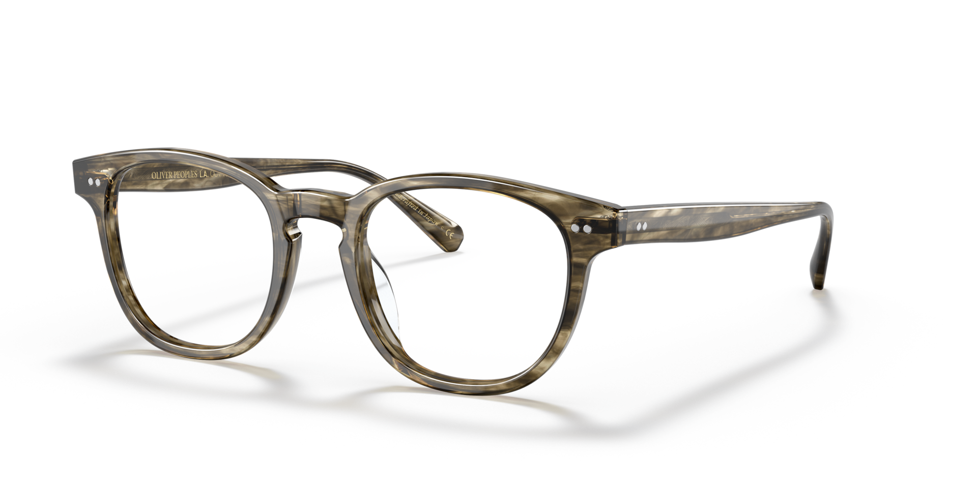 Oliver Peoples Kisho with Soft Olive Bark frame | Oliver Peoples® ROW