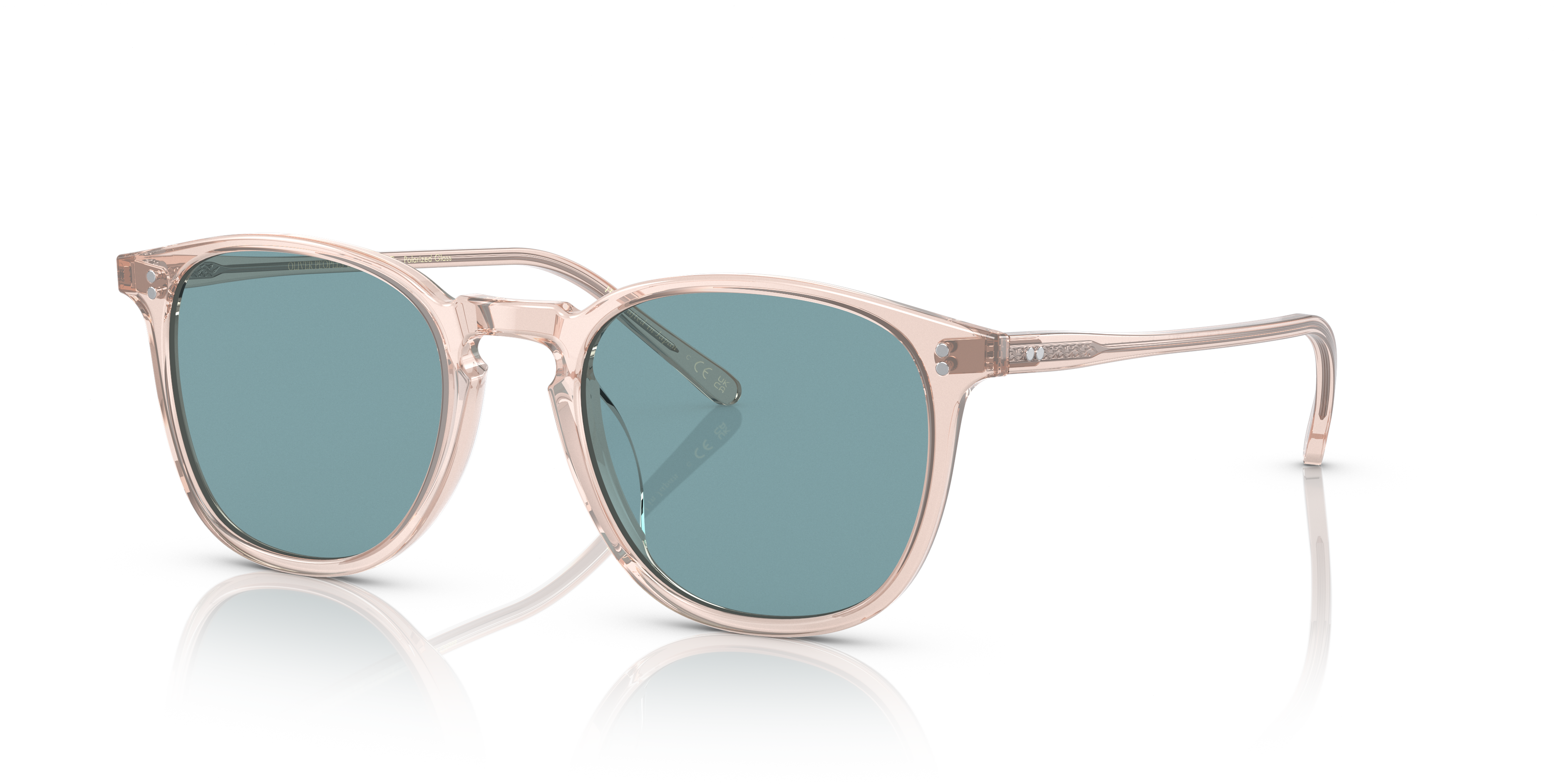 Oliver Peoples Finley 1993 Sun with Cherry Blossom frame and Teal
