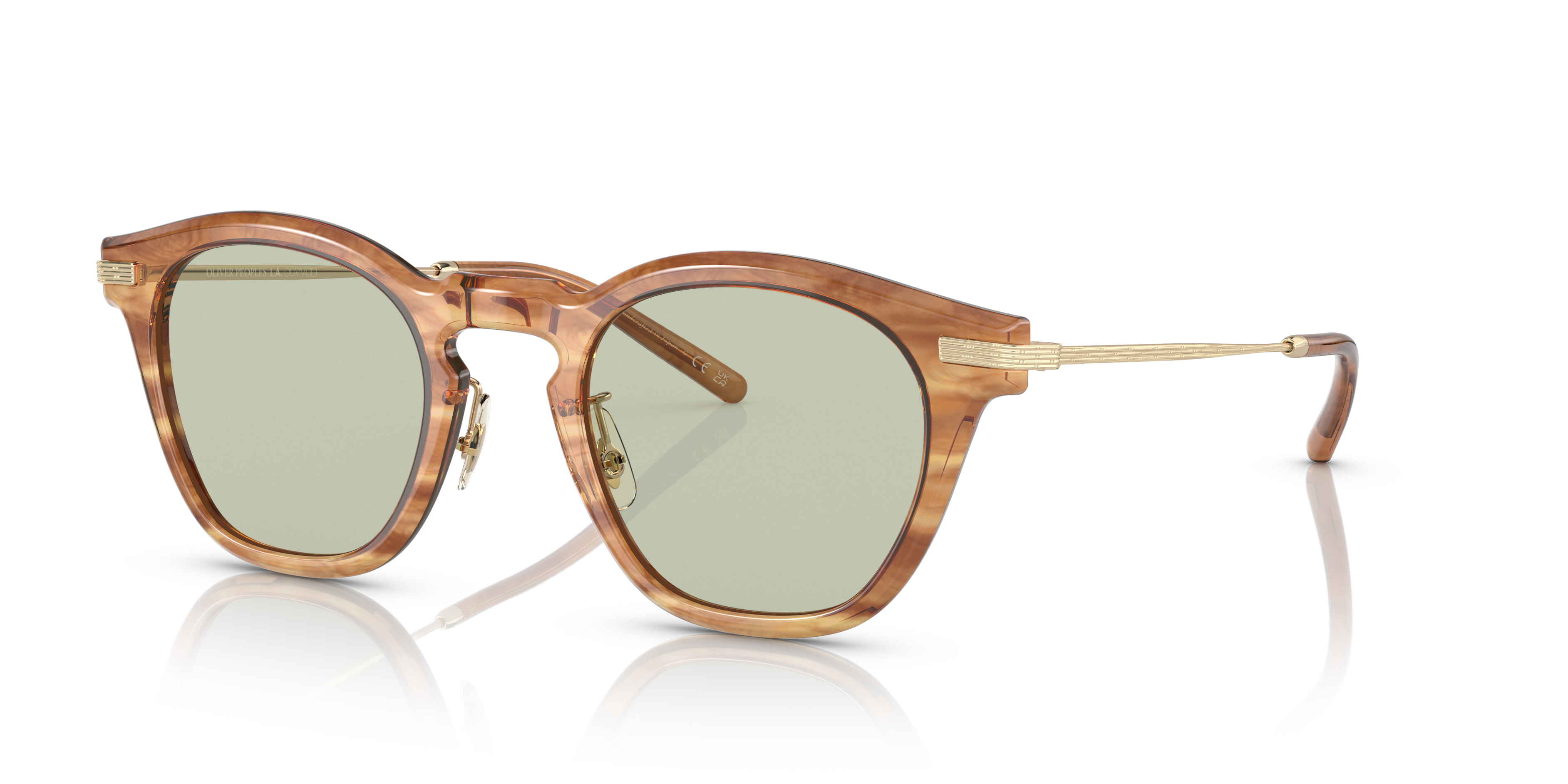 Oliver Peoples Len with Hinoki Tortoise/Brushed Gold frame