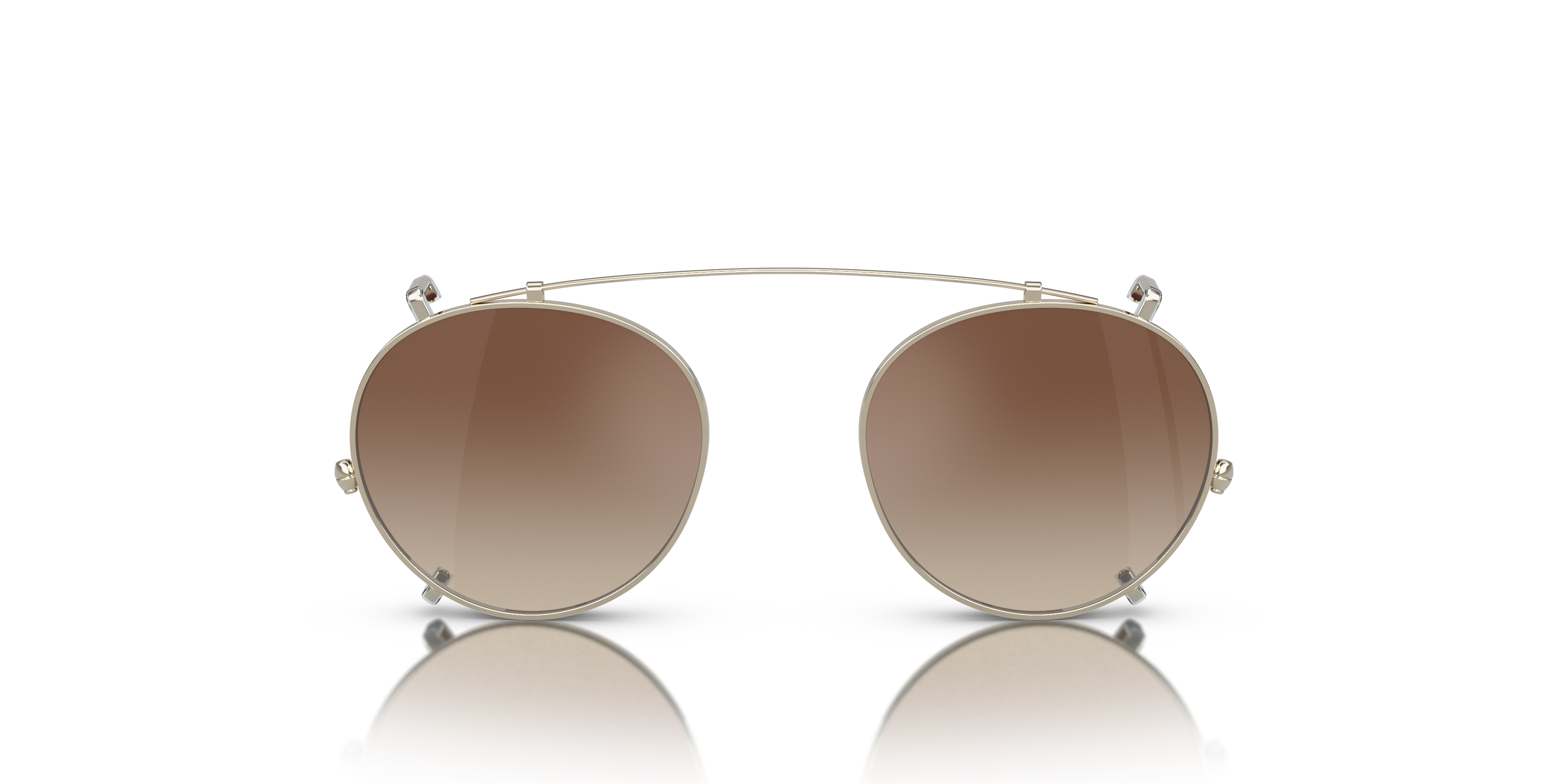 Oliver Peoples OP-13 Clip with Gold frame and Dark Brown Gradient