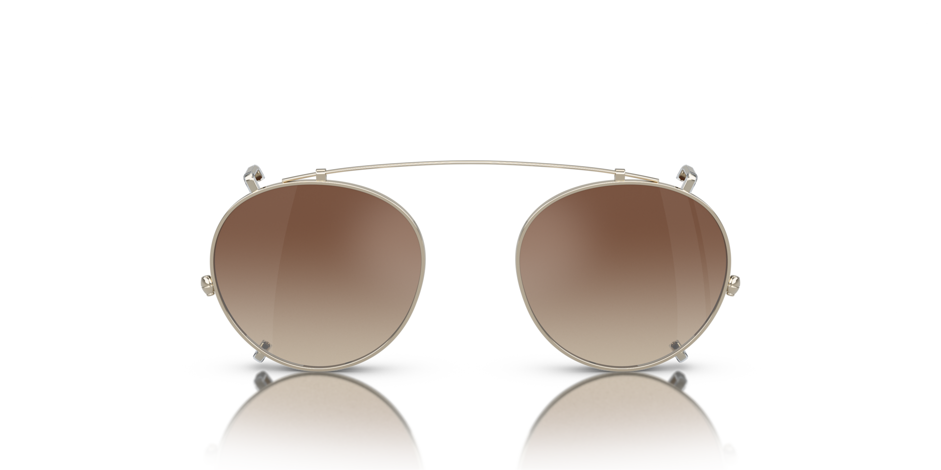 Oliver Peoples OP-13 Clip with Gold frame and Dark Brown Gradient