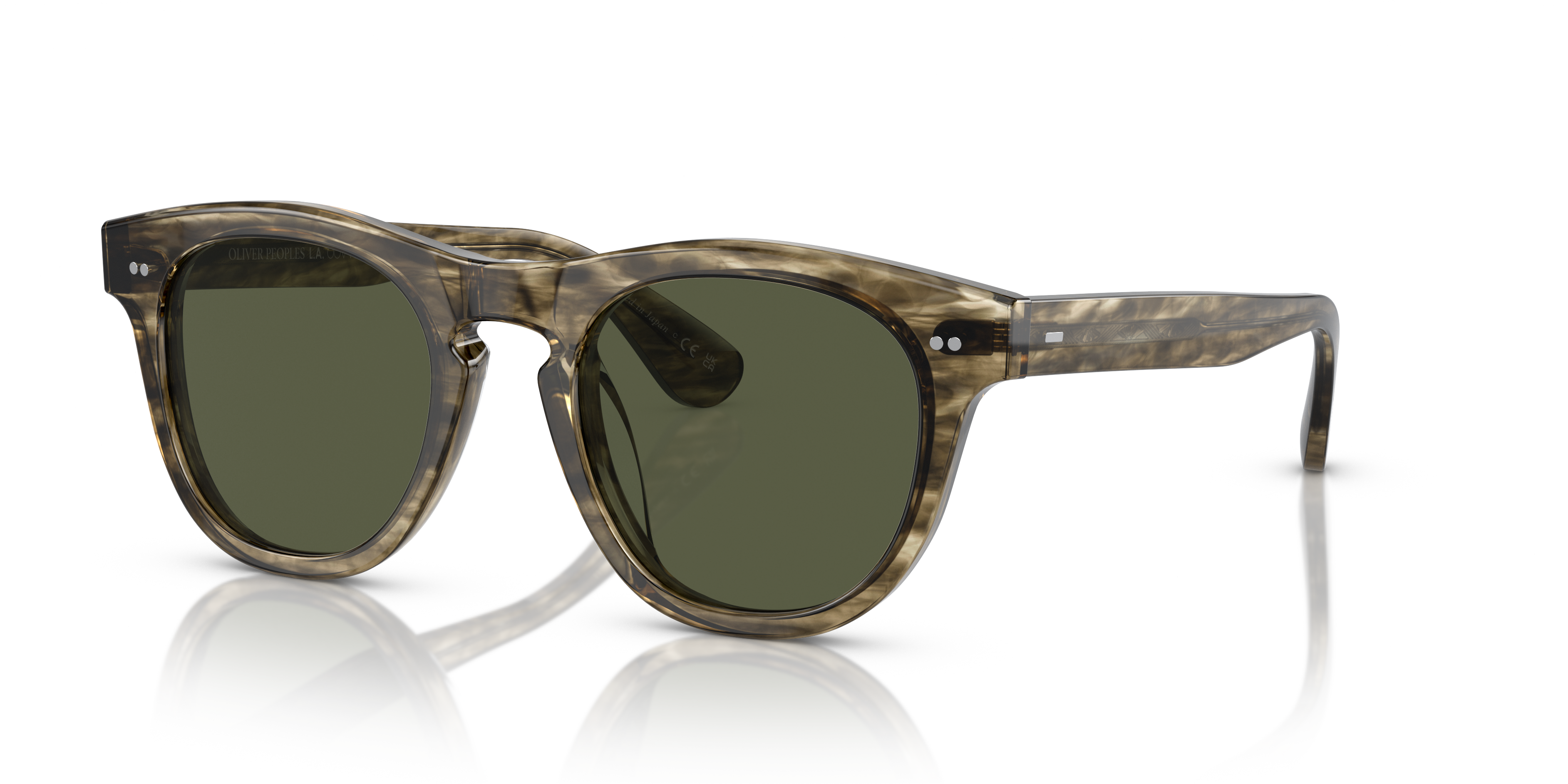 Oliver Peoples Rorke with Soft Olive Gradient frame and G-15