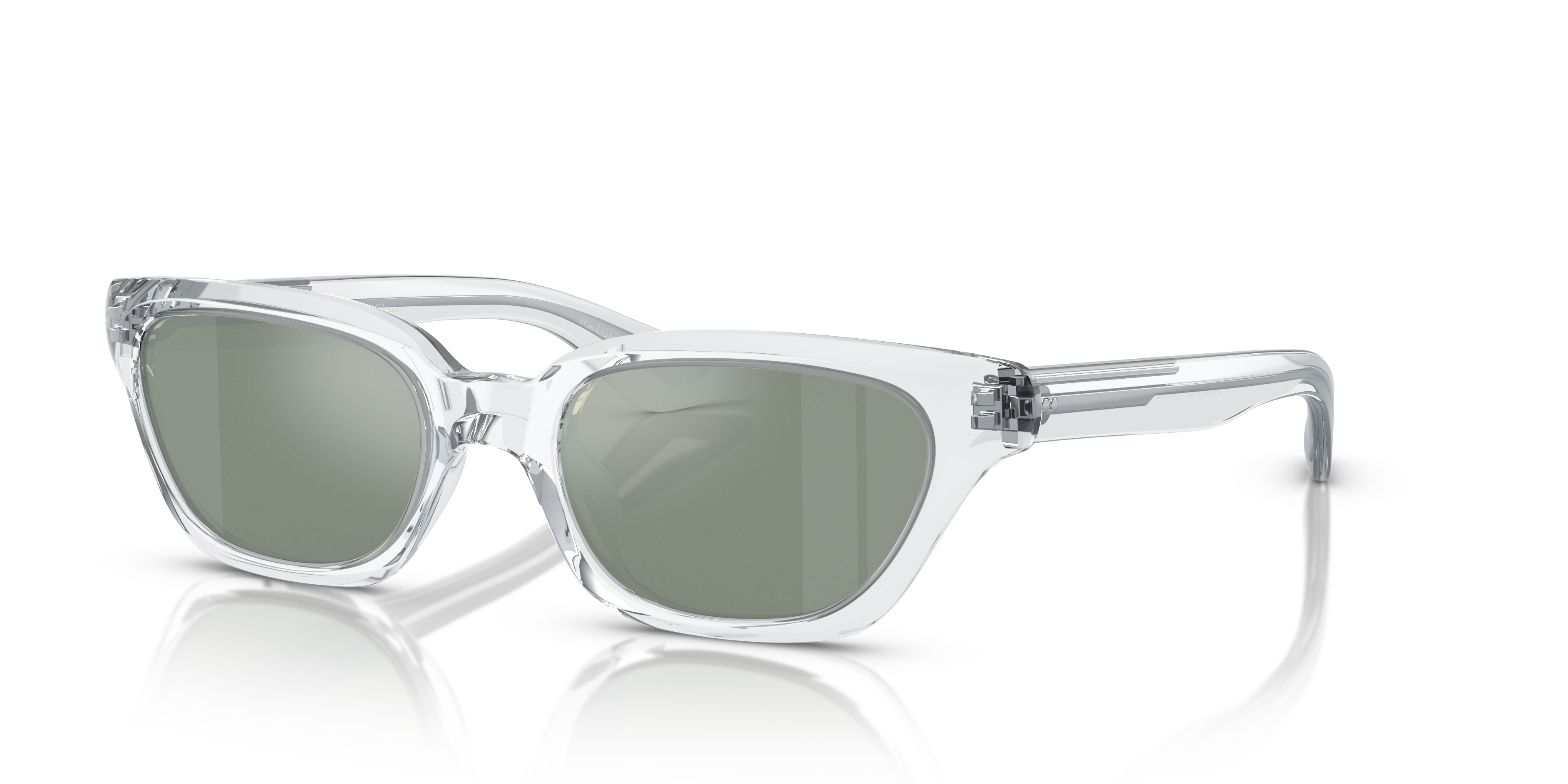 Oliver Peoples 1983C with Crystal frame and Silver Mirror lenses