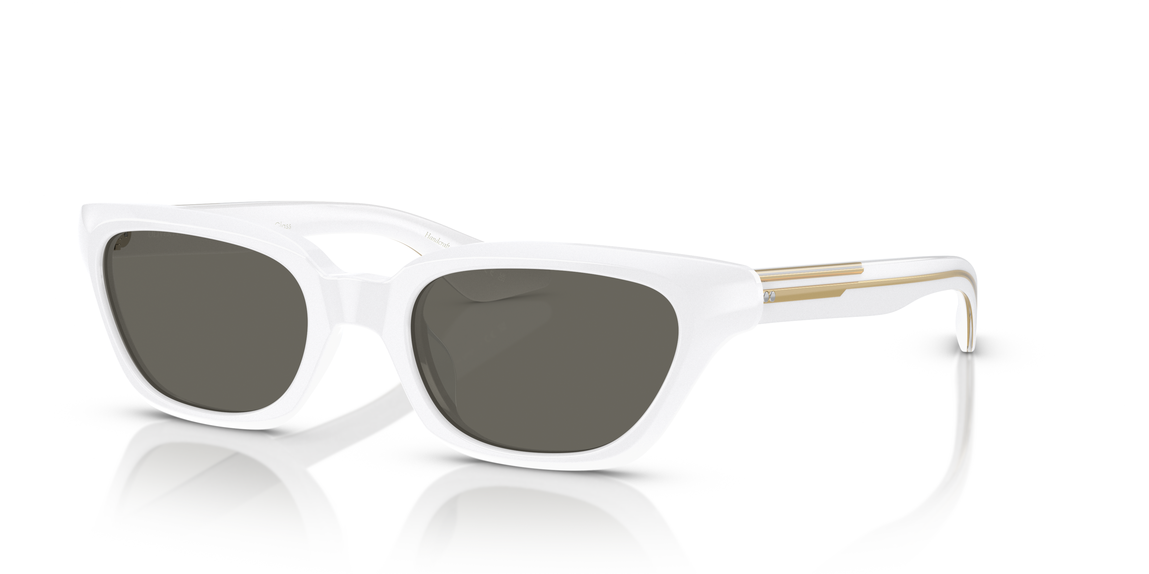 Oliver Peoples 1983C with White frame and Carbon Grey lenses