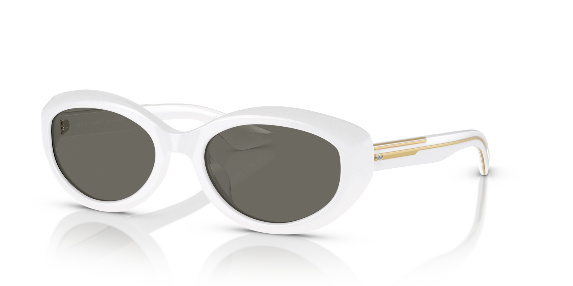 Oliver Peoples 1969C with White frame and Carbon Grey lenses