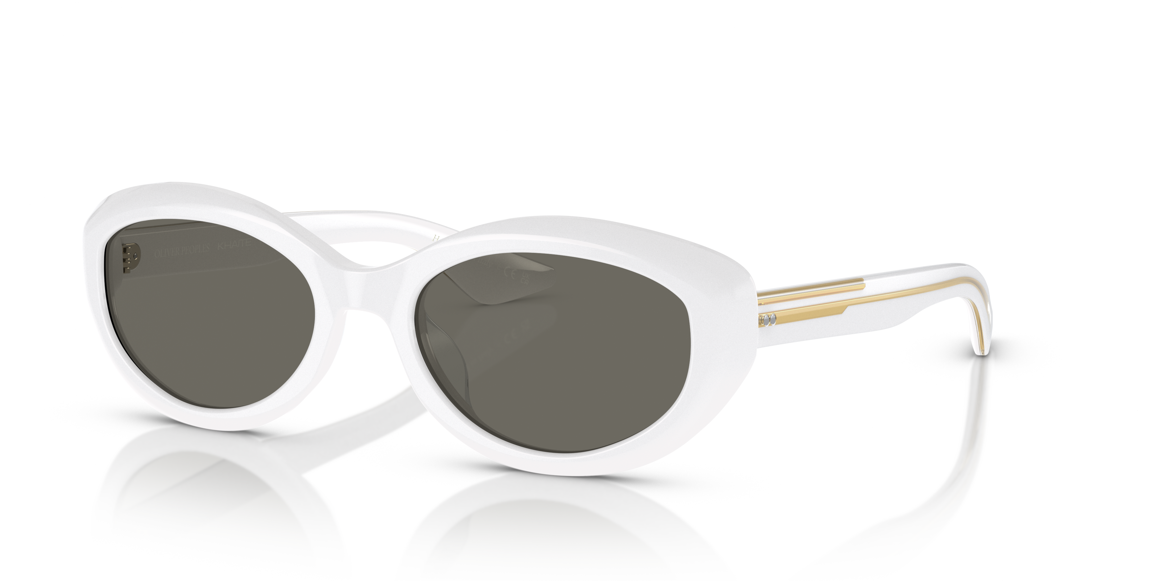 Oliver Peoples 1969C with White frame and Carbon Grey lenses