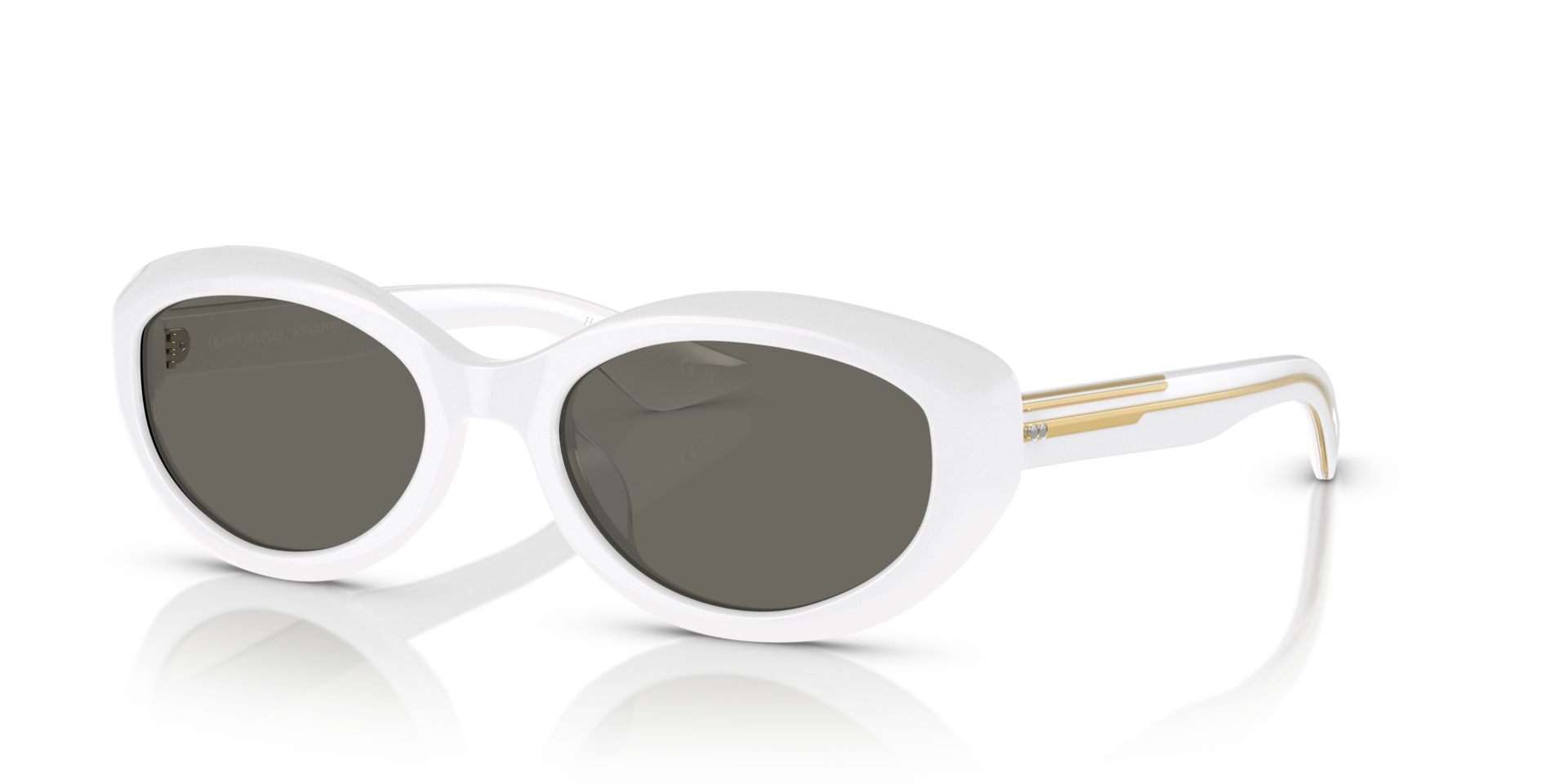 Oliver Peoples 1969C with White frame and Carbon Grey lenses