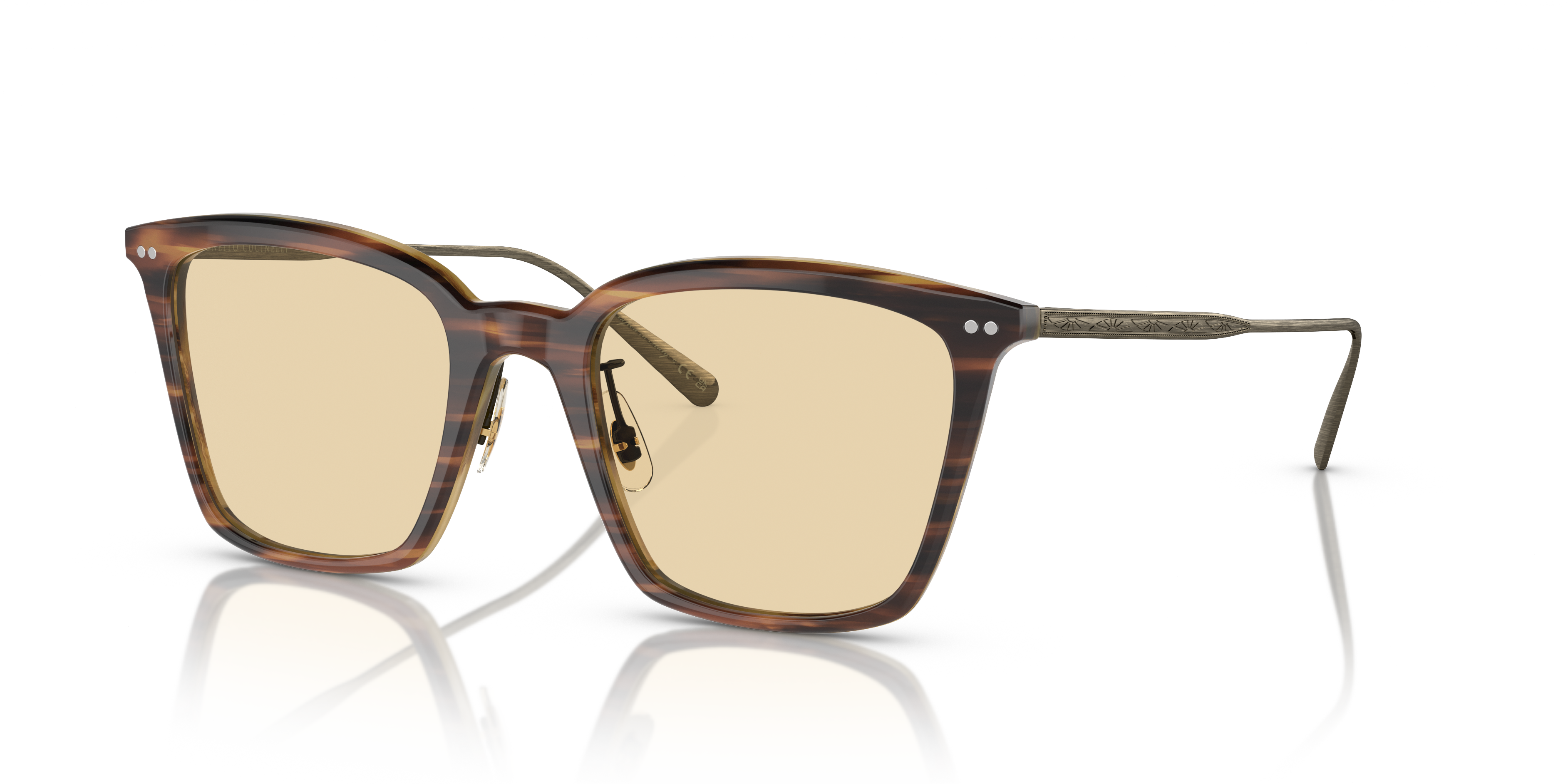 Oliver Peoples Luisella with Amaretto/Striped Honey/Antique Gold