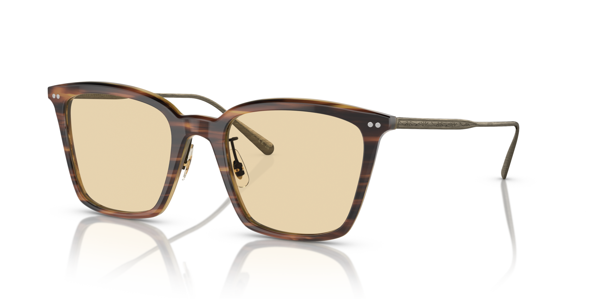 Oliver Peoples Luisella with Amaretto/Striped Honey/Antique Gold