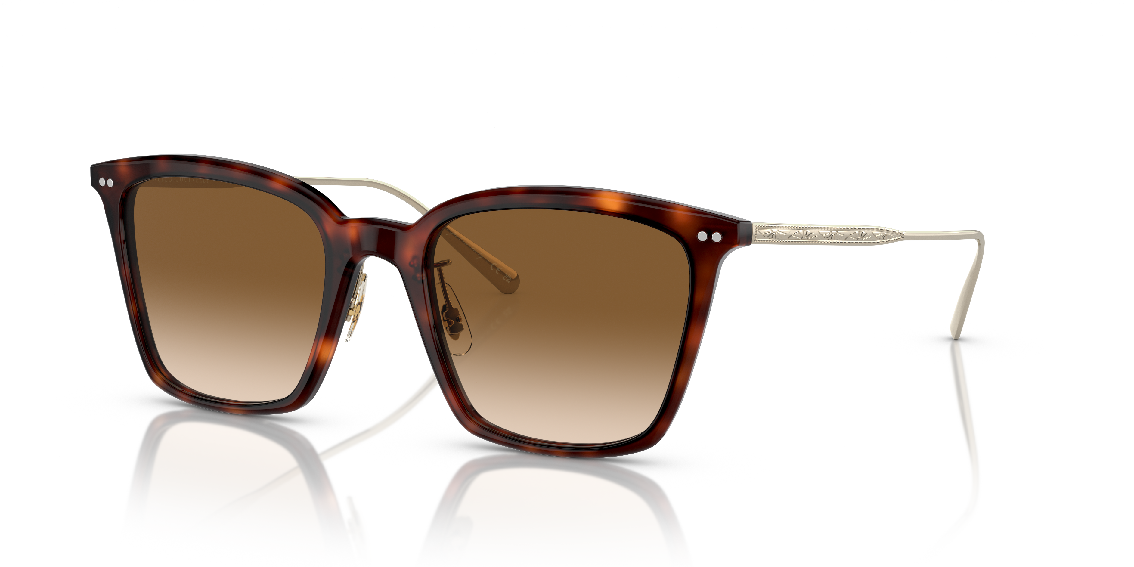Oliver Peoples Luisella with Amaro Tortoise/Gold frame and Brown