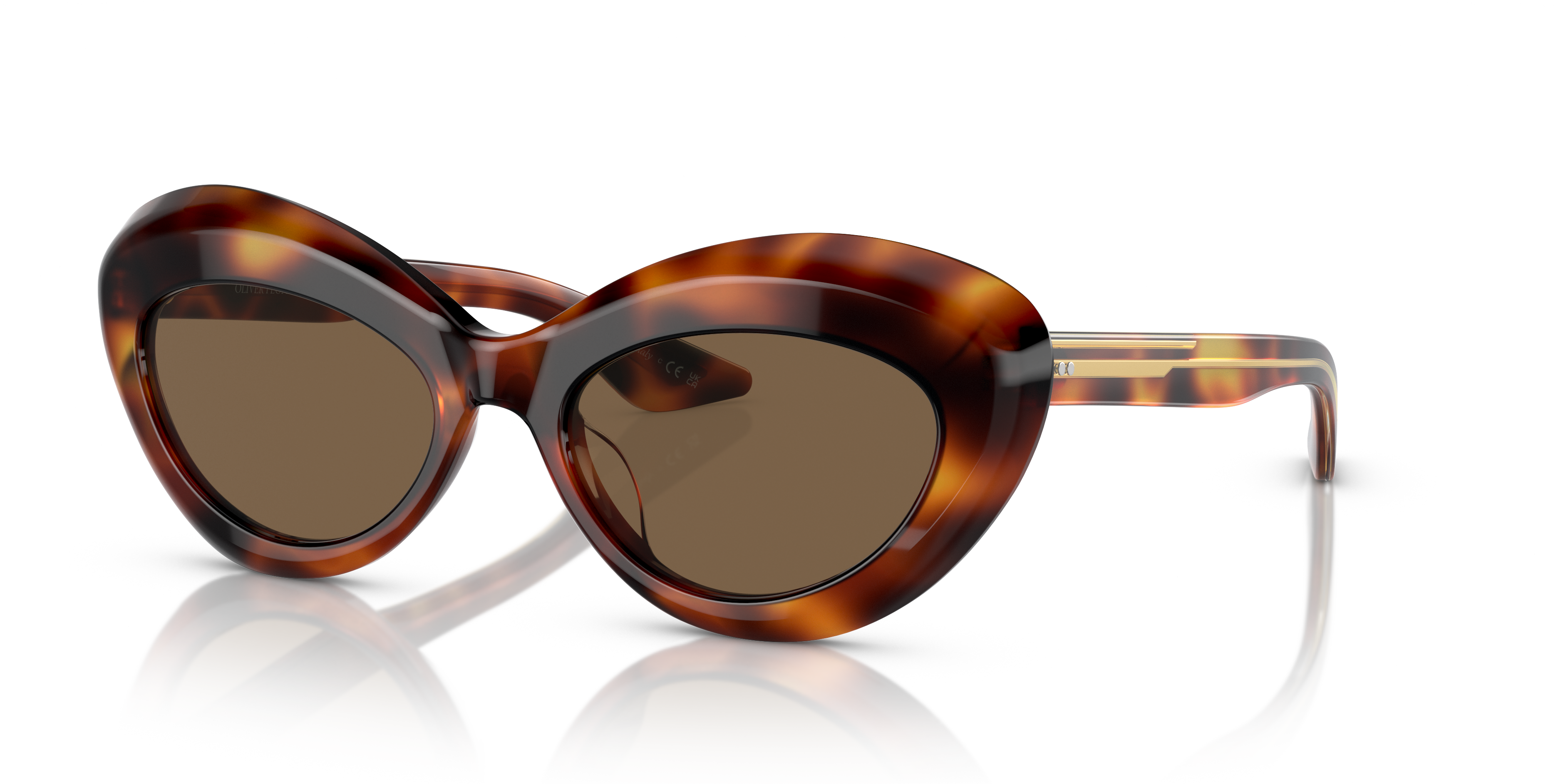 Oliver Peoples 1968C with Dark Mahogany frame and Brown lenses