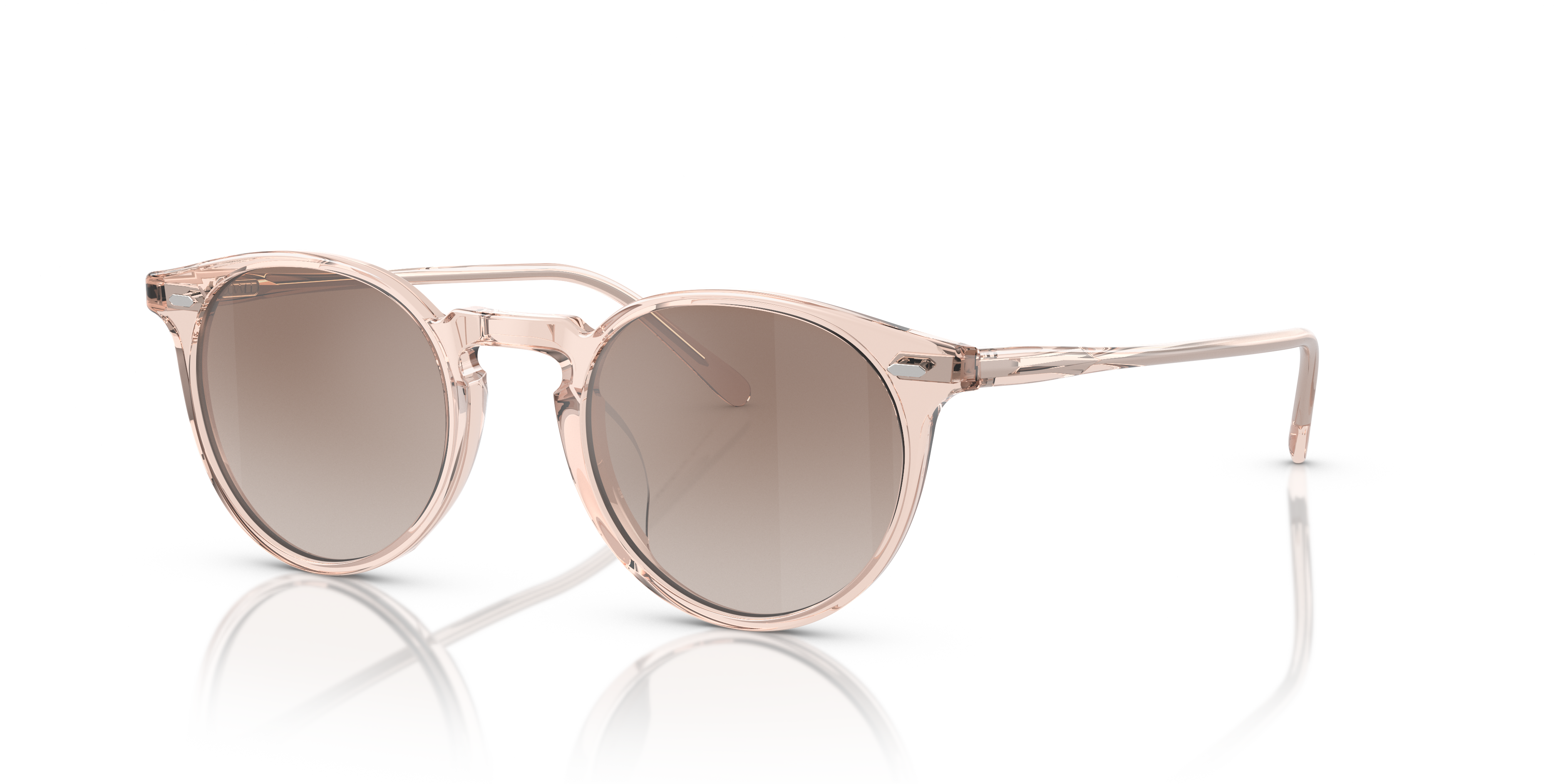 Oliver Peoples N.02 Sun with Cherry Blossom frame and Tuscan Brown