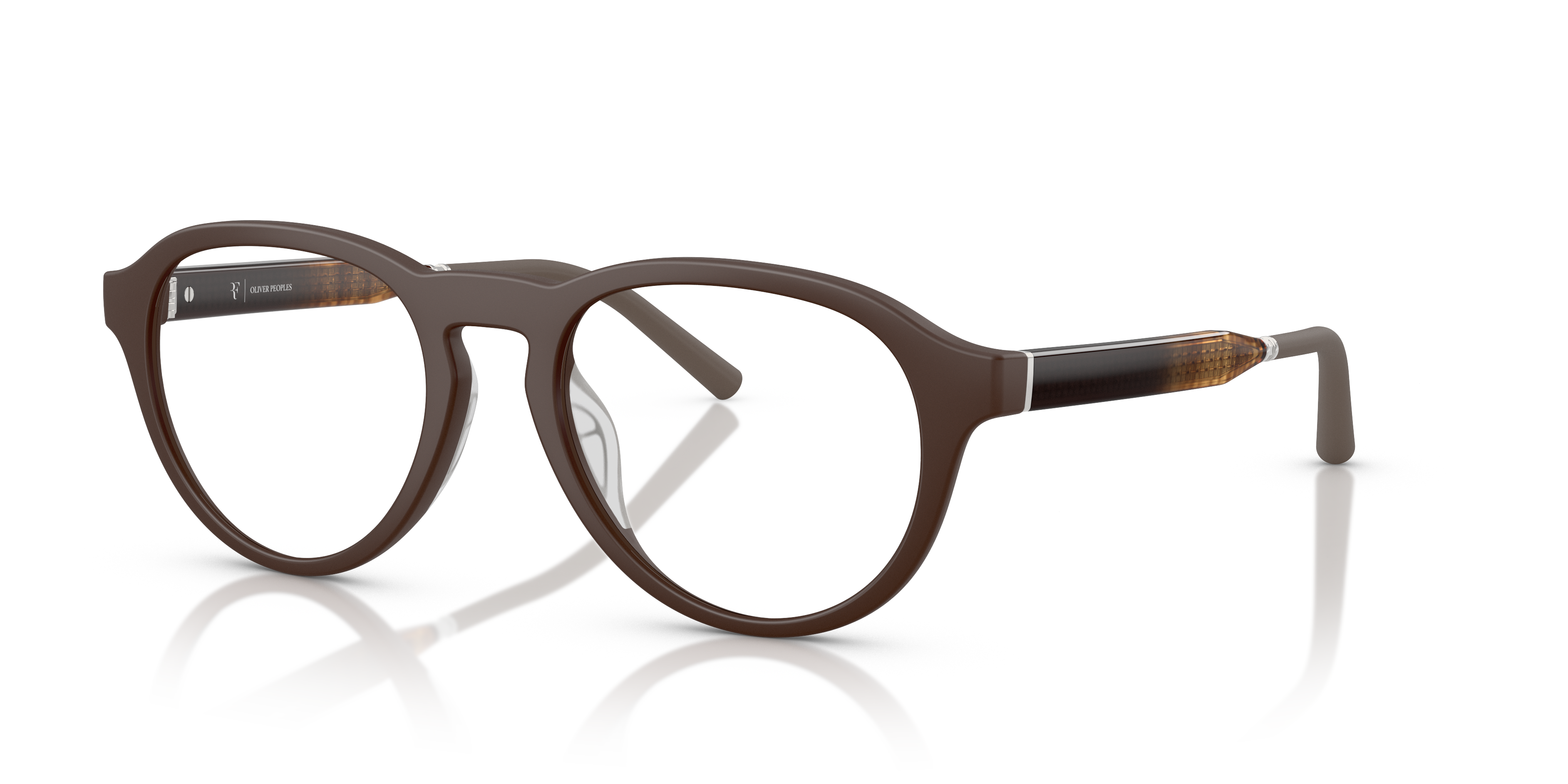 Oliver Peoples R-8R with Semi-Matte Umber frame | Oliver Peoples® US
