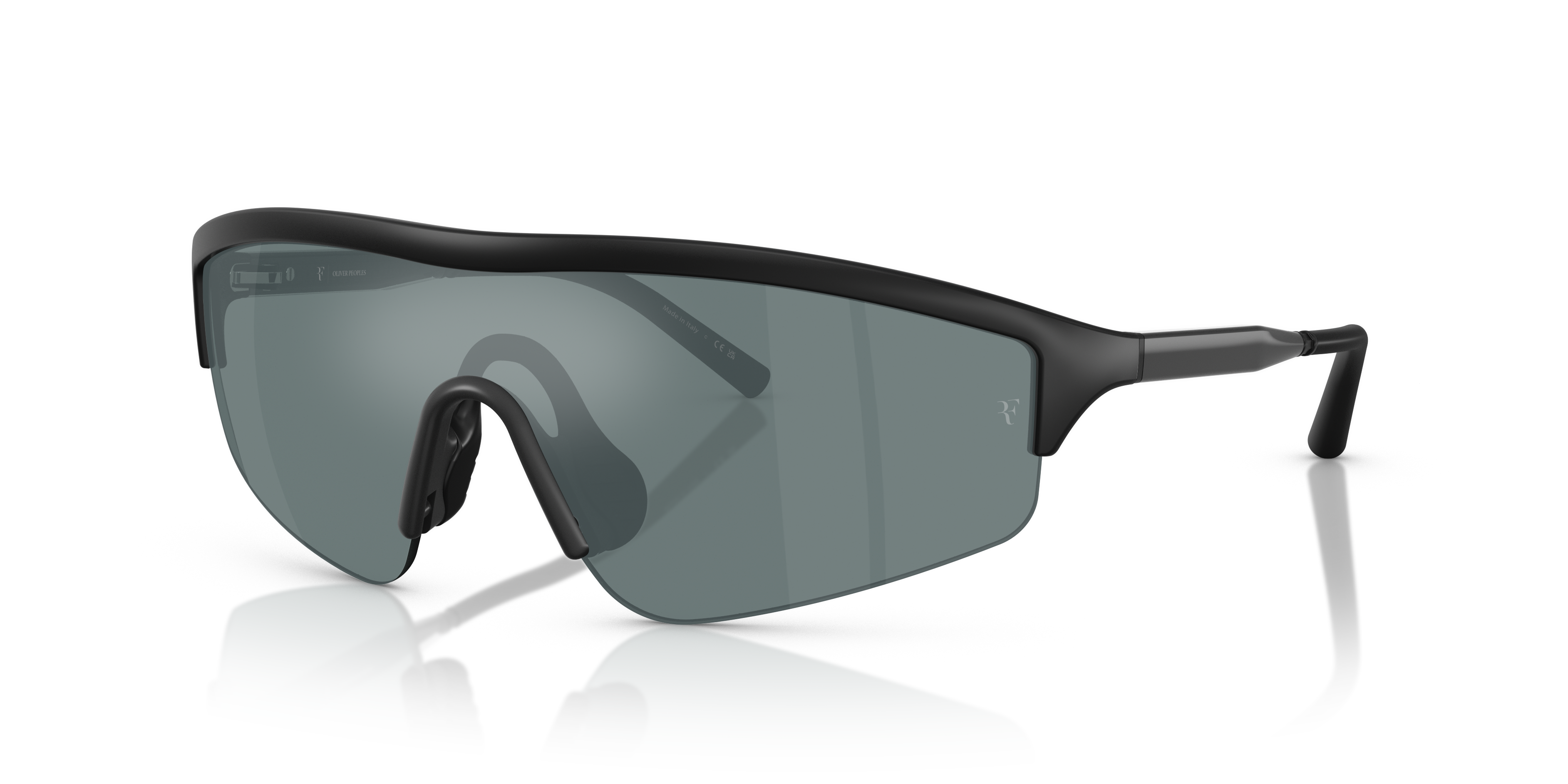 Oliver Peoples R-7 with Semi-matte Black frame and Grey Flash