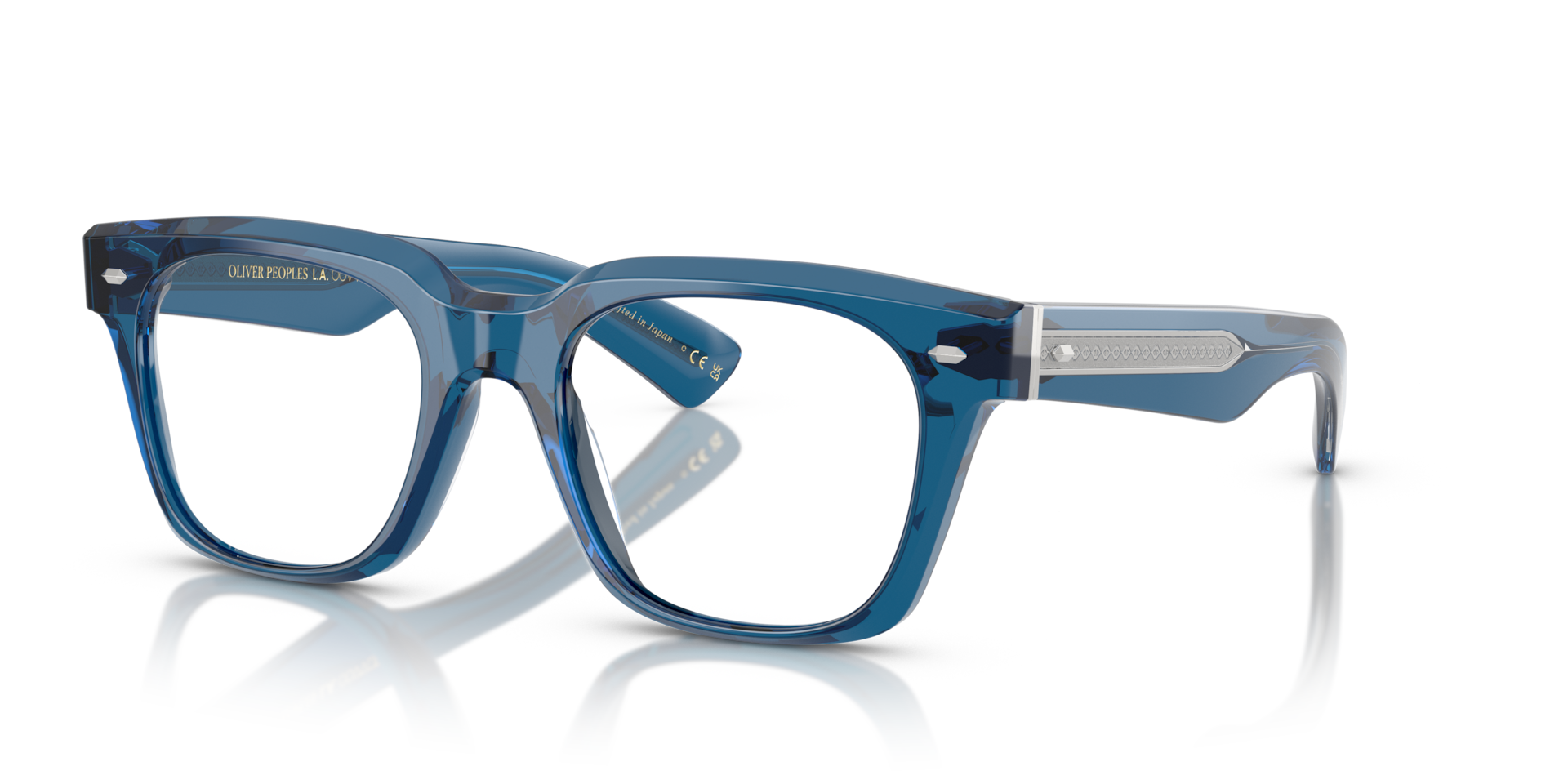 Oliver Peoples Alfrey 18k with Translucent Blue frame | Oliver