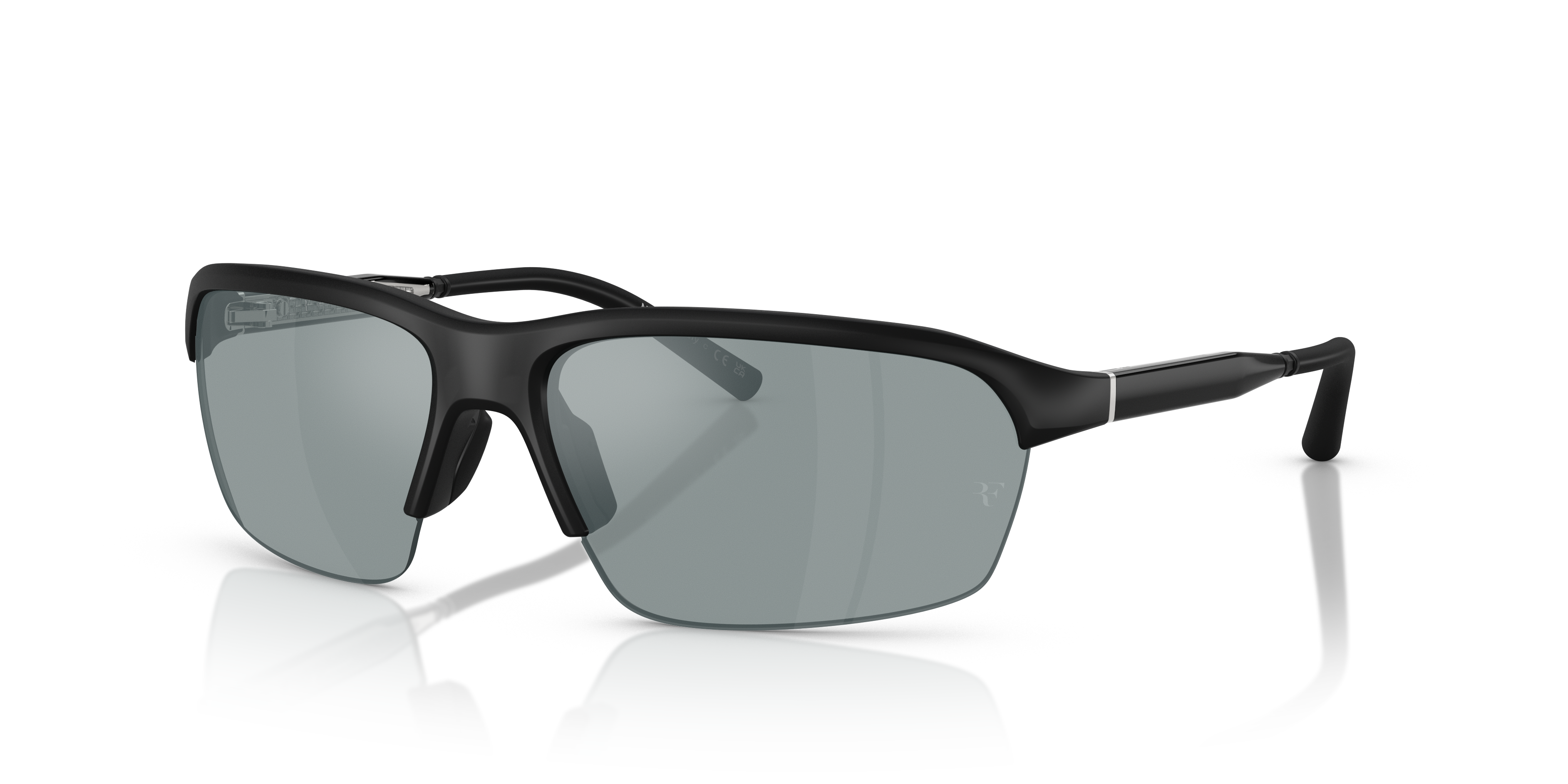 Oliver Peoples R-6 with Semi-Matte Black frame and Grey Polarized