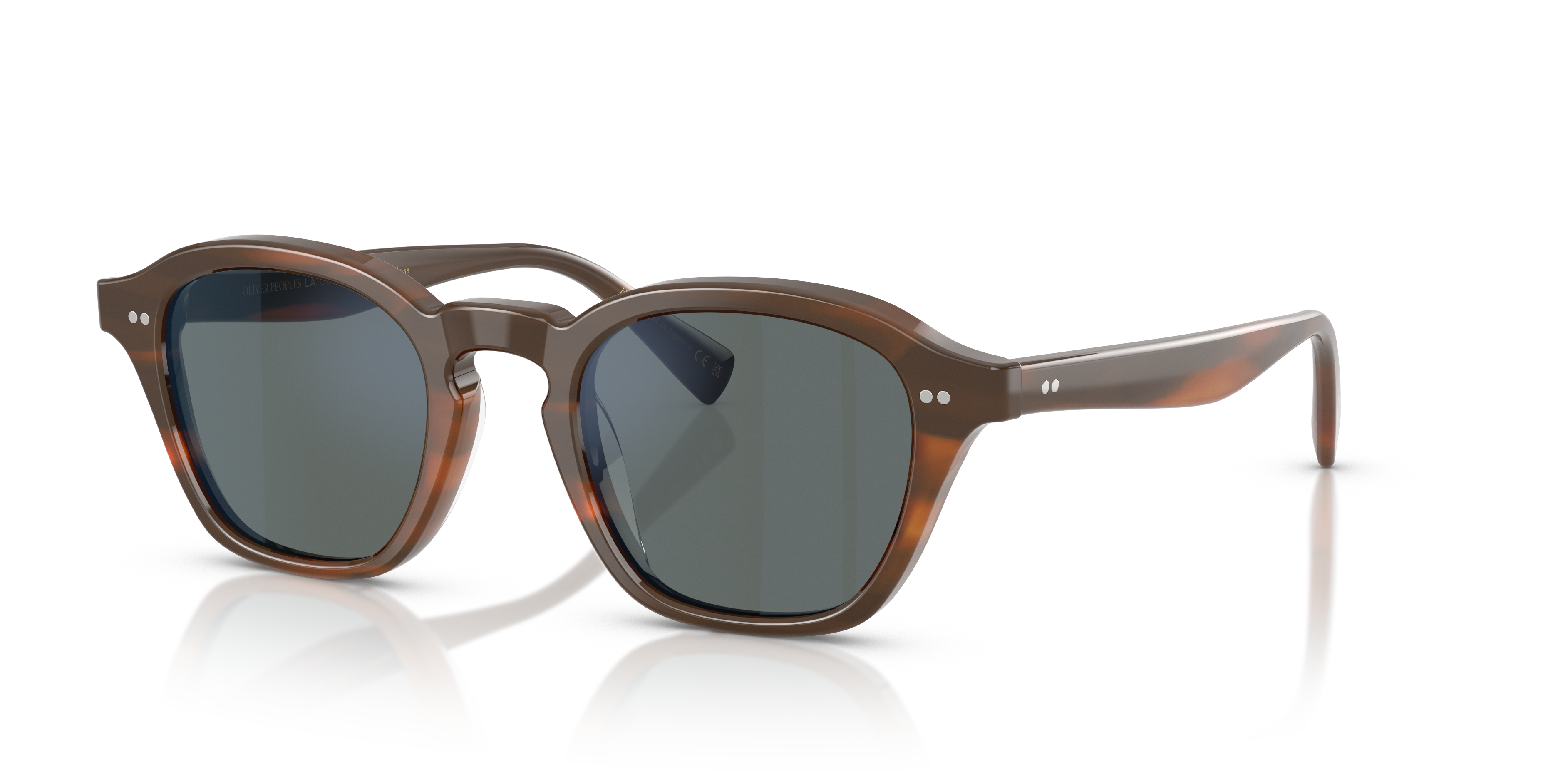 OLIVER PEOPLES　偏光レンズ Oliver Peoples Eyles with Sycamore frame and Regal Blue lenses