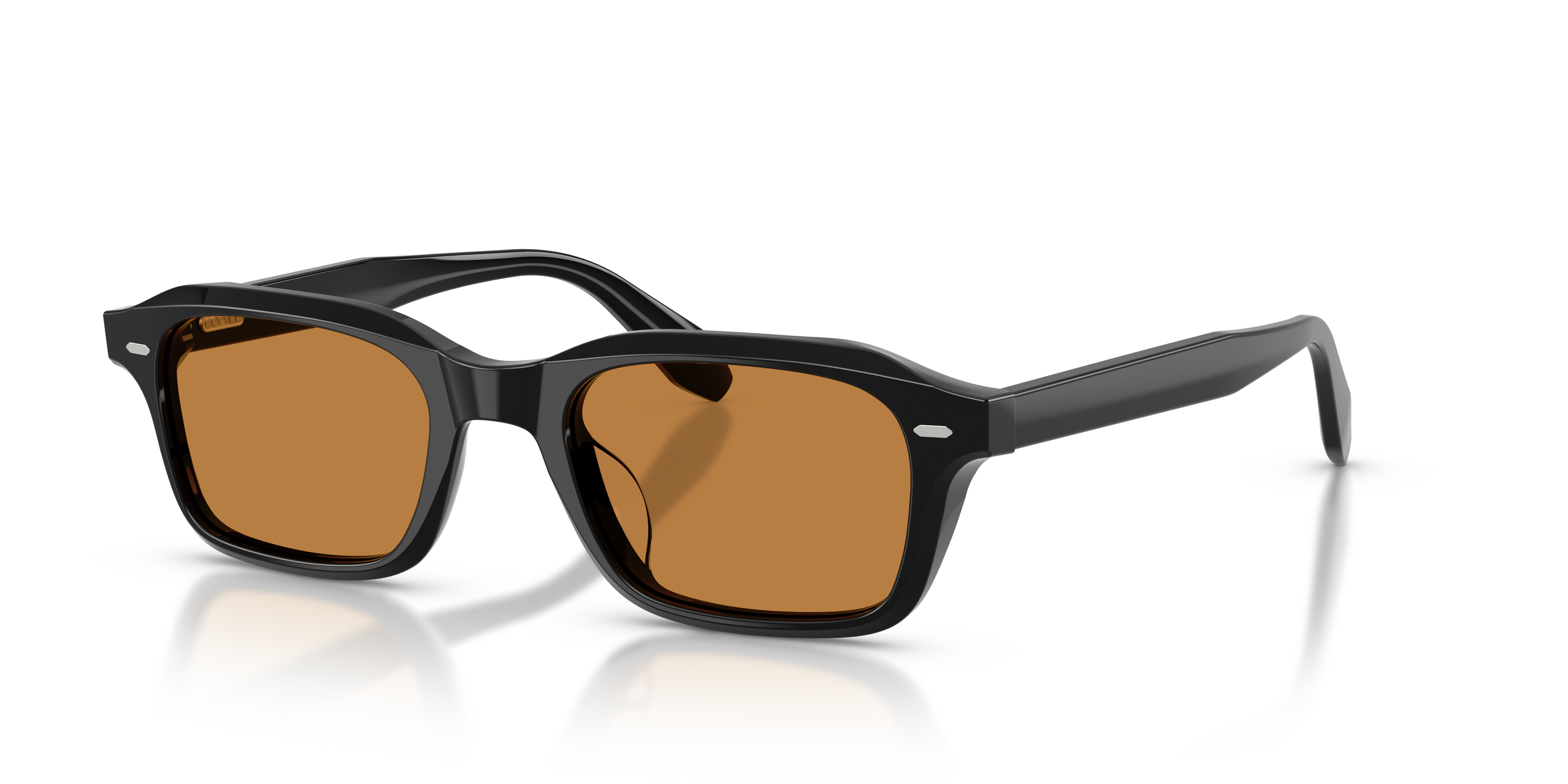 Oliver Peoples N.08 Sun with Black frame and Cognac lenses