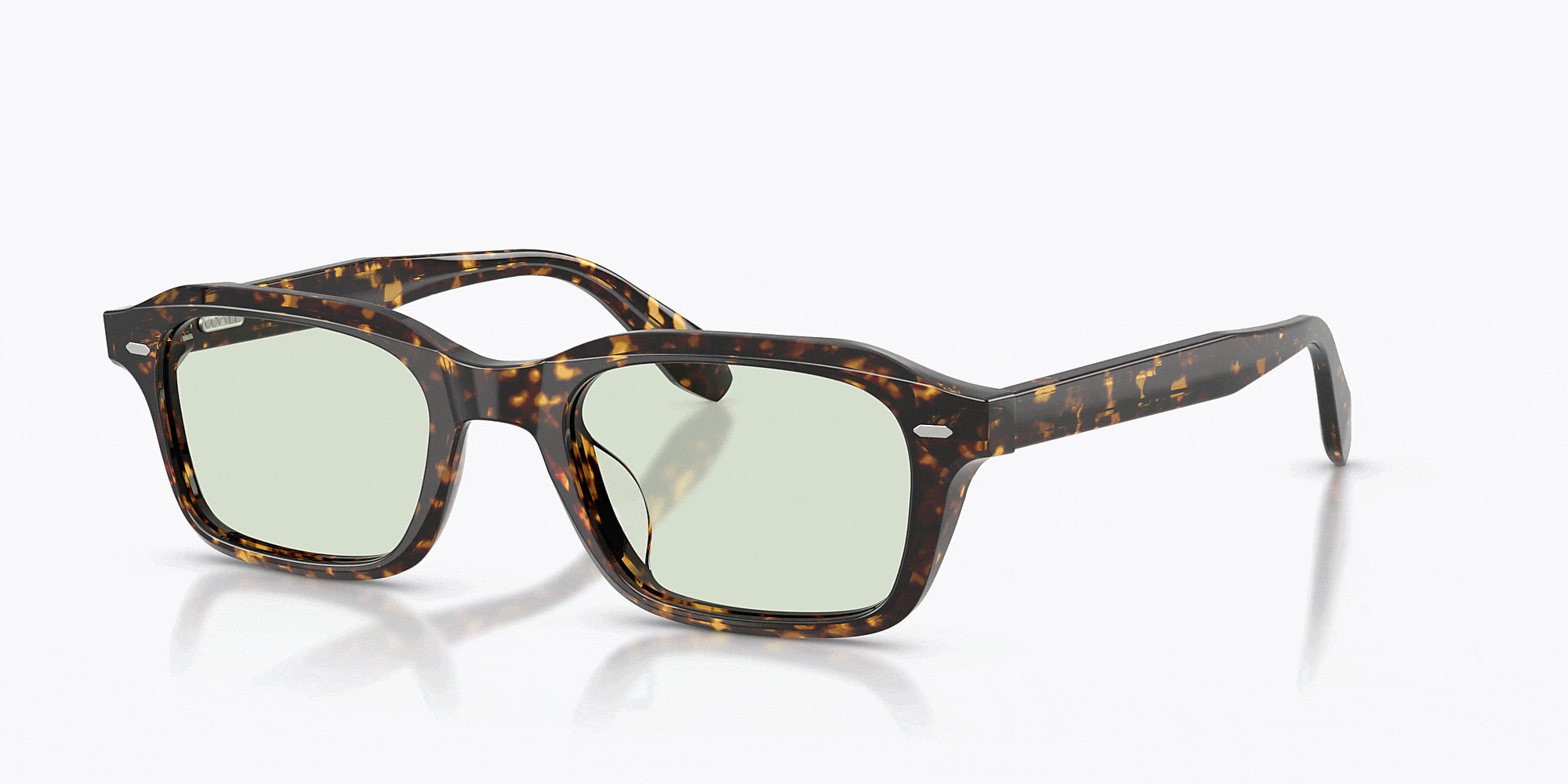 Oliver Peoples N.08 Sun with Atago Tortoise frame and Fern Wash To