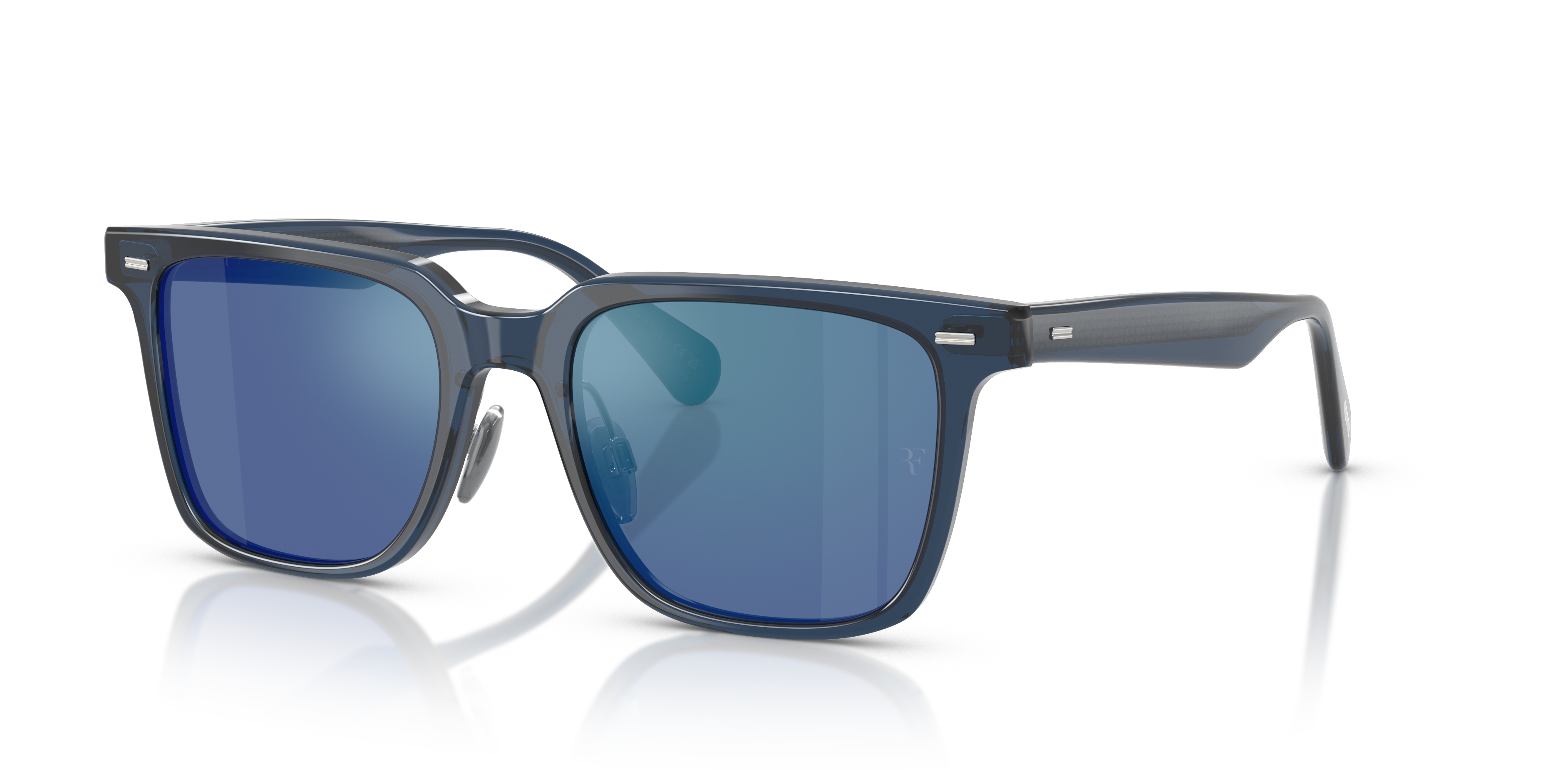 Oliver Peoples Mr. Federer II with Ash Blue frame and Marine Flash