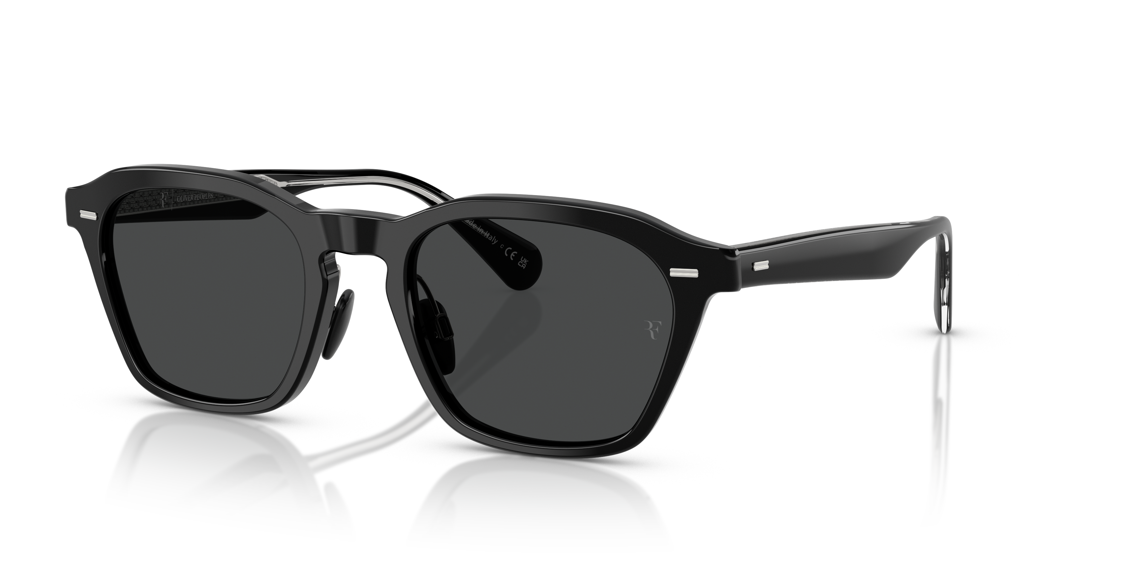 Oliver Peoples R-11 with Black frame and Dark Slate lenses