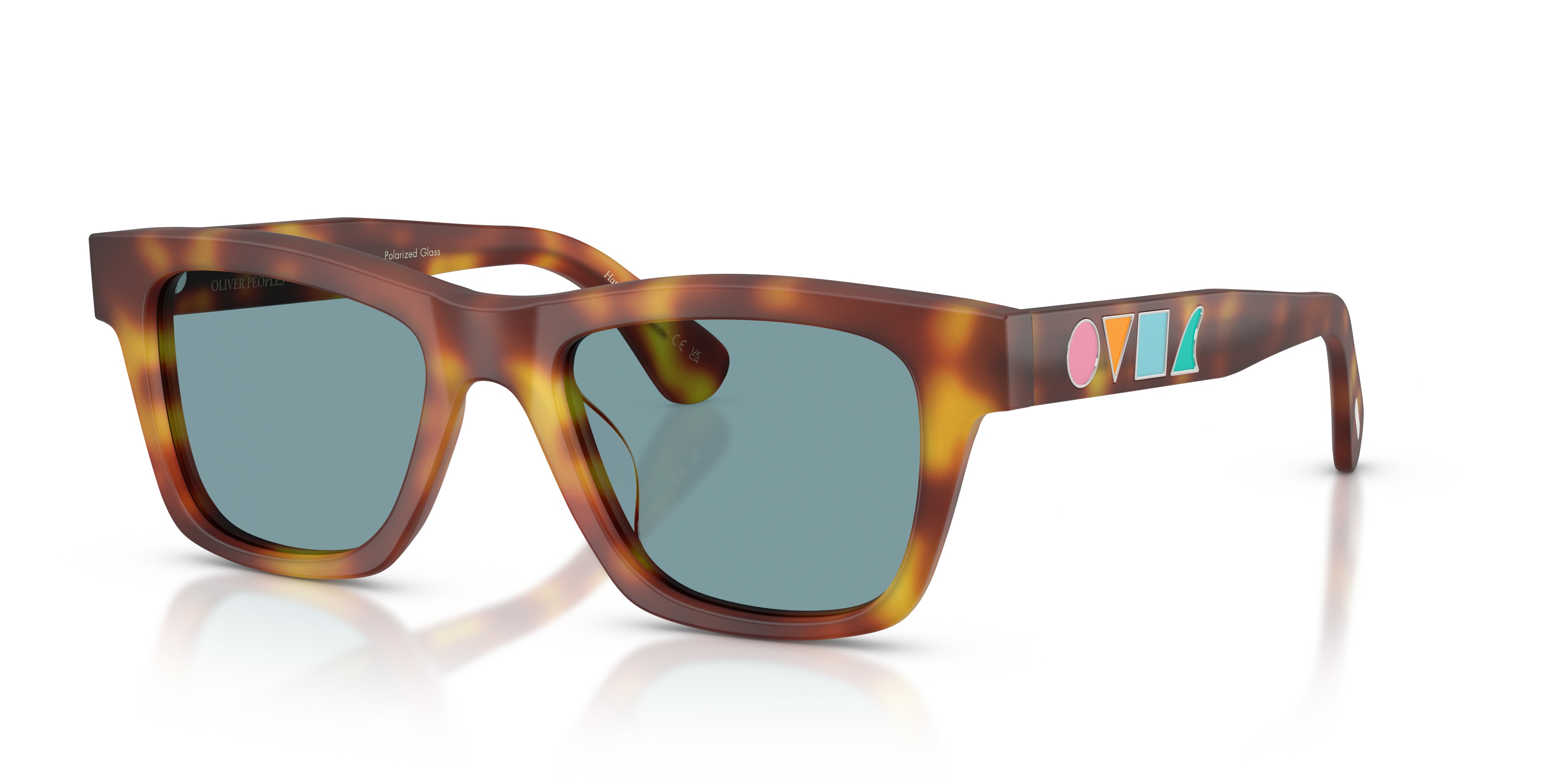 Oliver Peoples Alex Israel with Semi Matte LBR frame and Teal