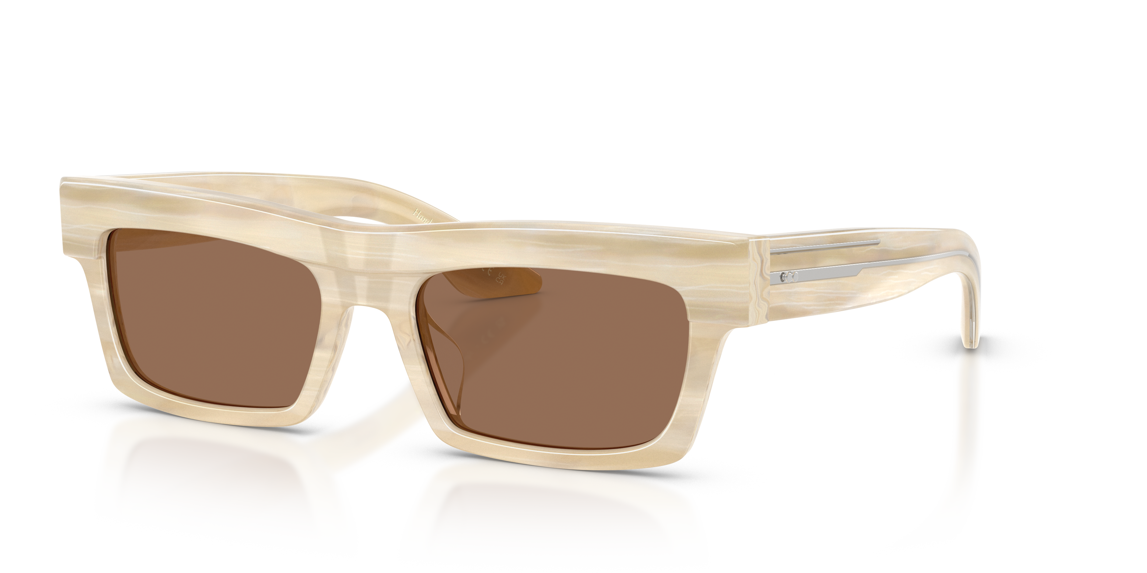 Oliver Peoples 1985C with Beige Silk frame and Brown lenses