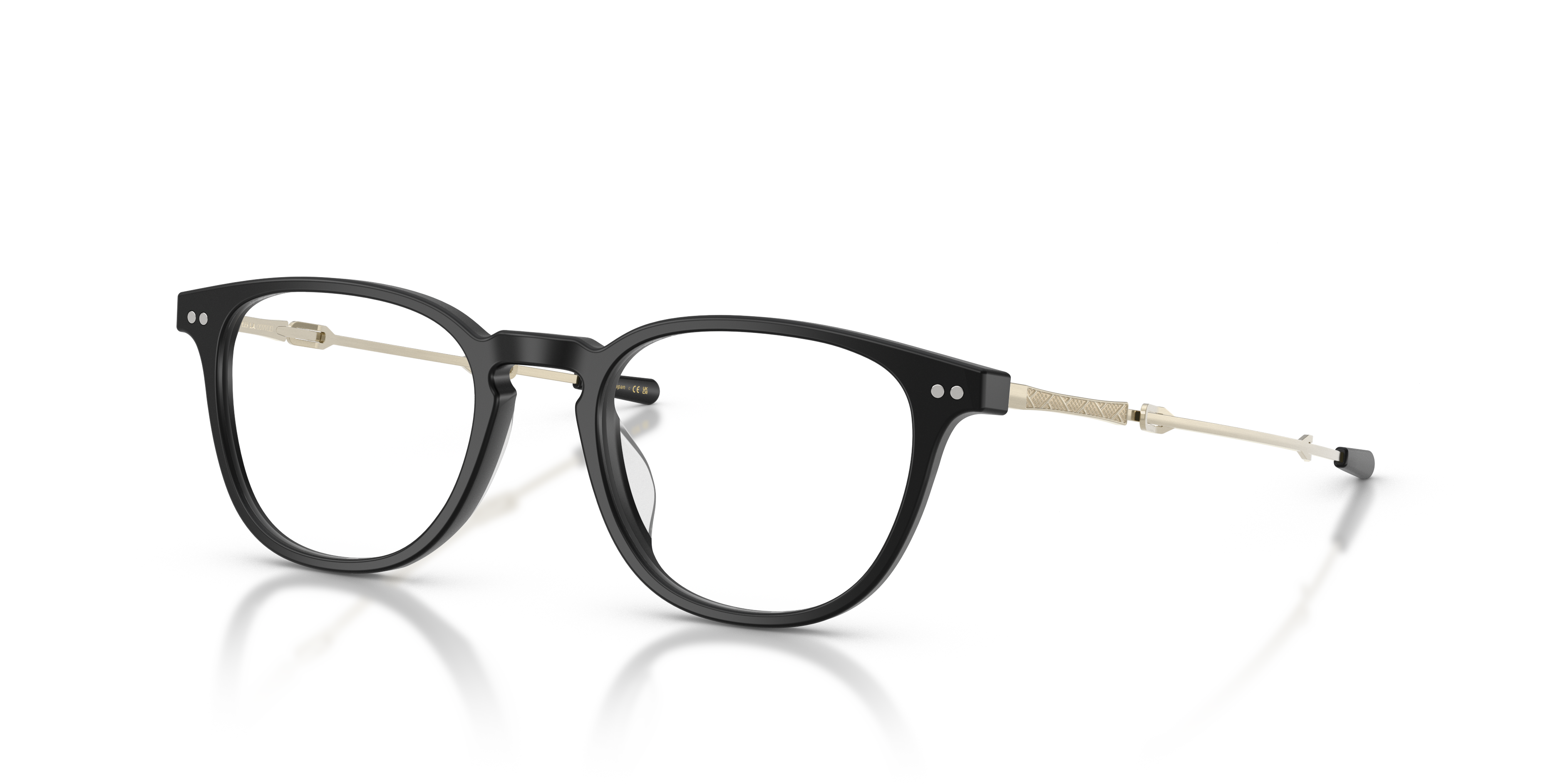 Oliver Peoples Kelmore with Semi-Matte Black/Brushed Gold frame