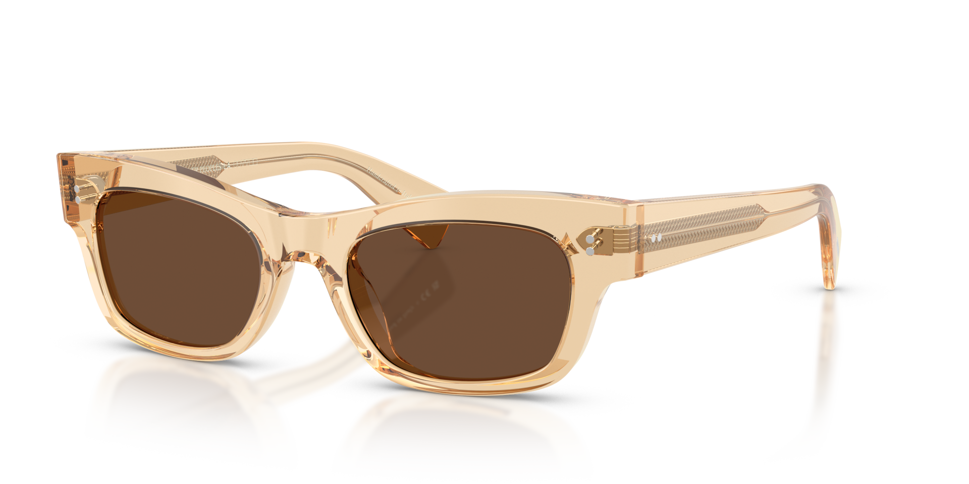 Oliver Peoples Sonia with Champagne frame and Terra Polarized