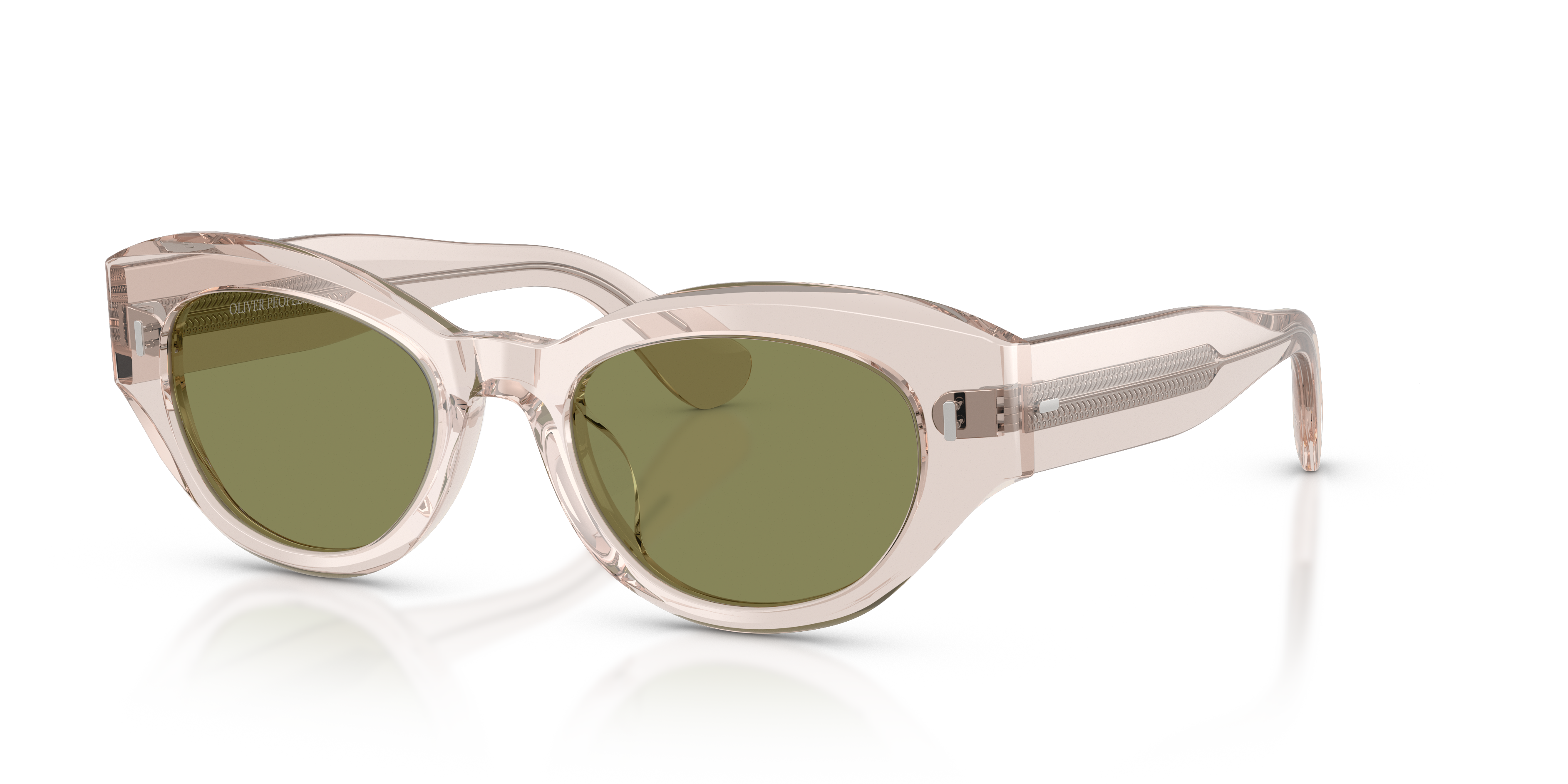 Oliver Peoples Lerrue with Linen frame and Green lenses | Oliver