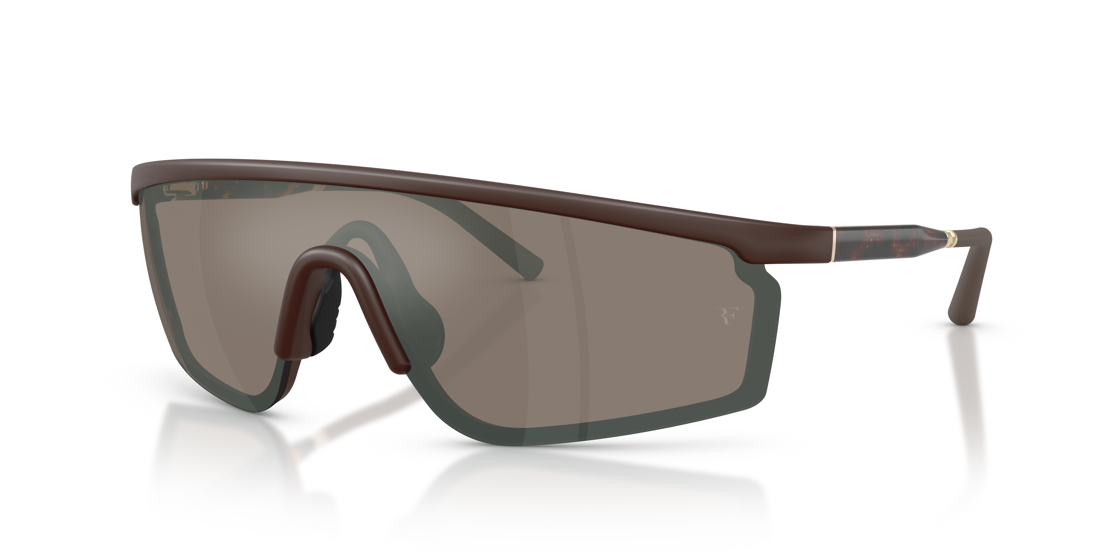 Oliver Peoples R-20 with Mocha frame and Sierra Flash Mirror