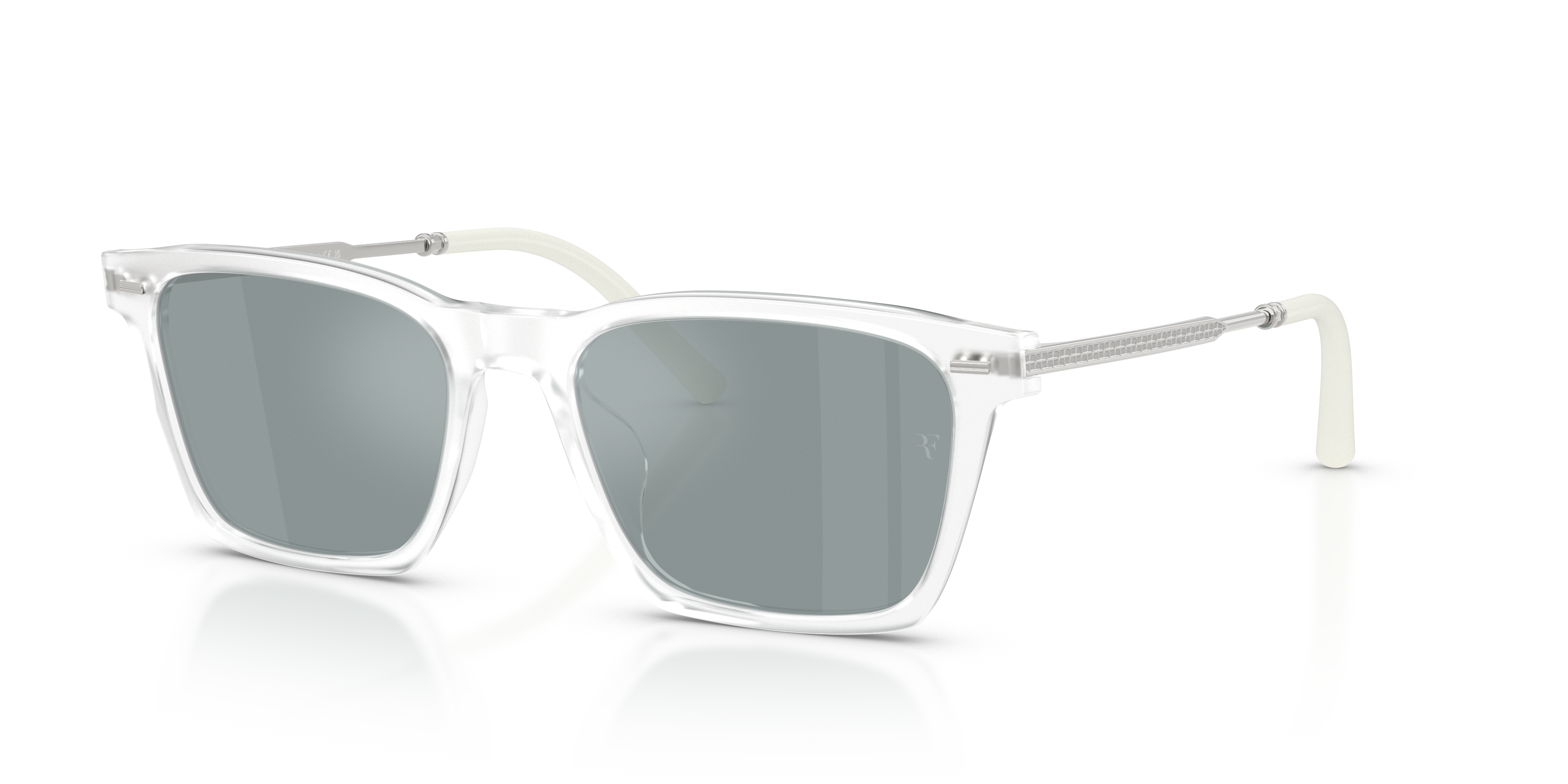Oliver Peoples R-19 with Crystal frame and Grey Flash Mirror