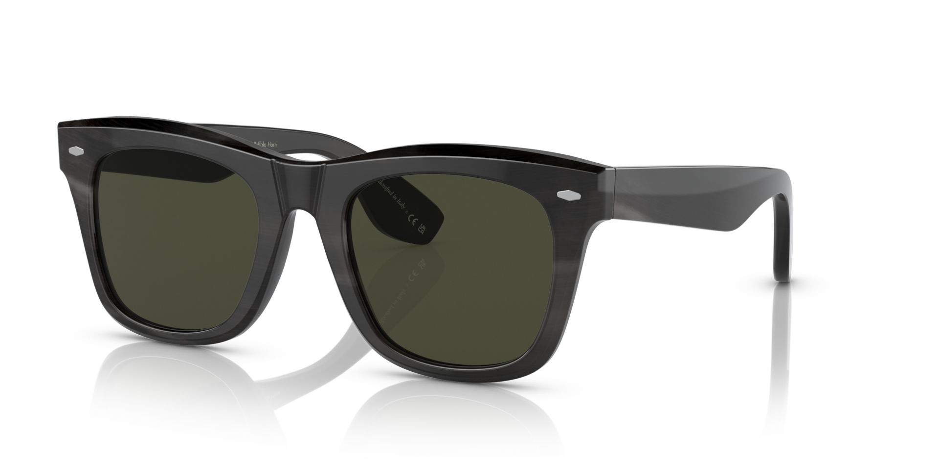 Oliver Peoples Mr. Brunello Horn with Dark Brown Horn frame and G