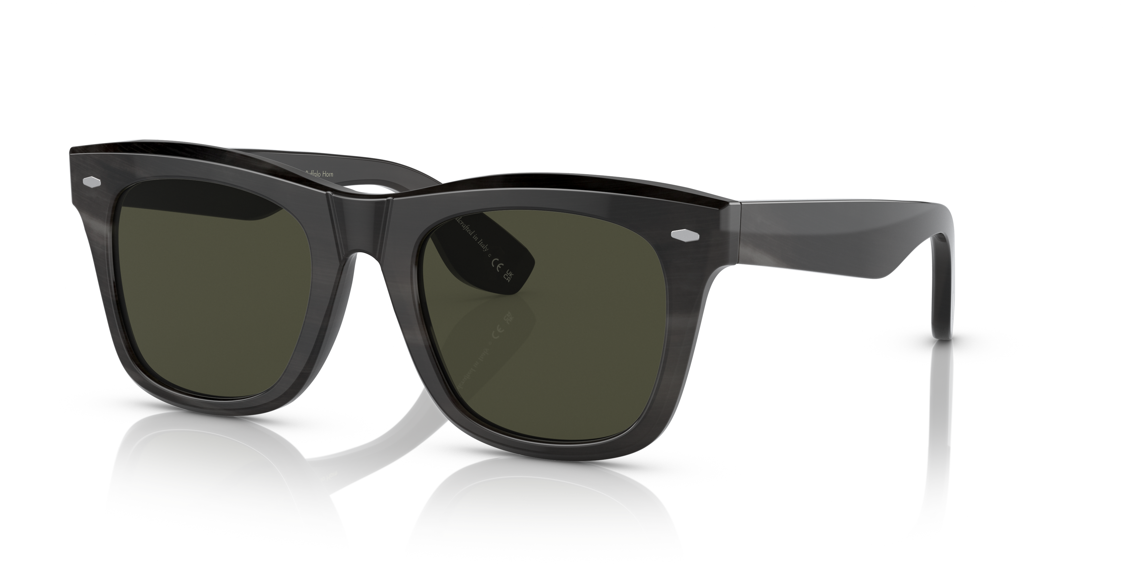 Oliver Peoples Mr. Brunello Horn with Dark Brown Horn frame and G