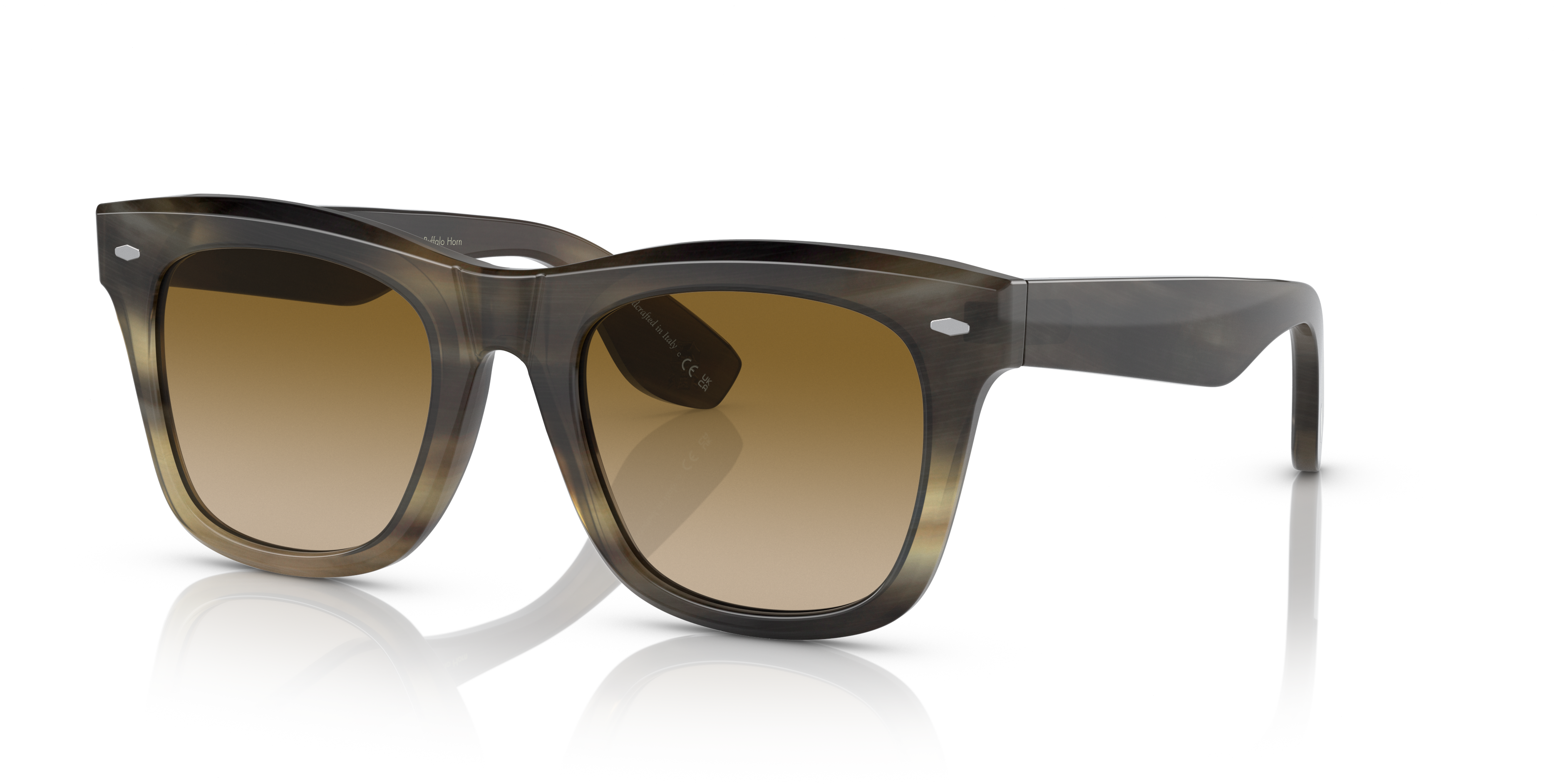 Oliver Peoples Mr. Brunello Horn with Light Brown Horn frame and