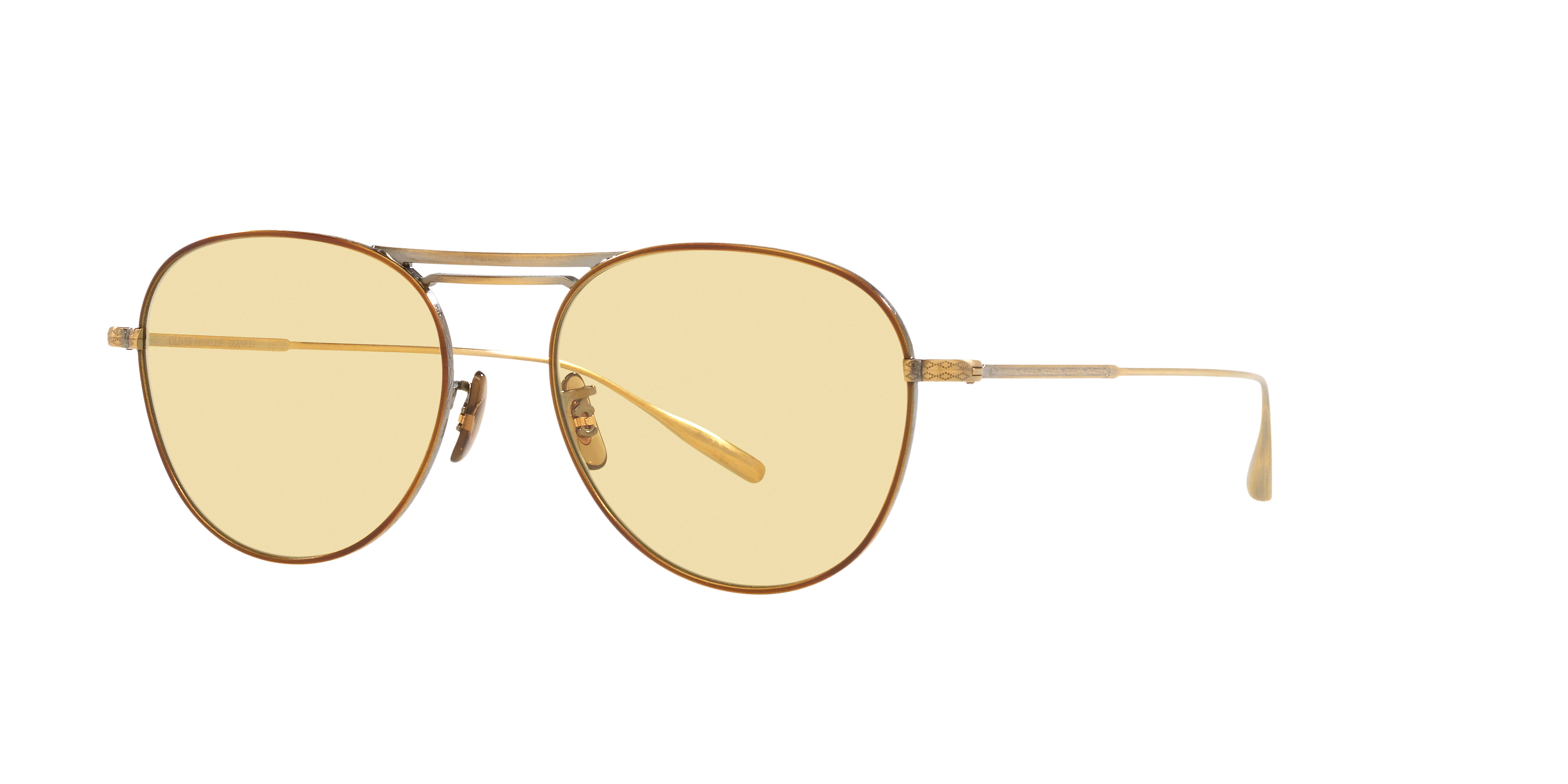 あ⭐︎ 捨てられないので買ってほしい派！ Oliver Peoples TH Oliver Peoples Cade-J with Antique Gold frame and Yellow Wash