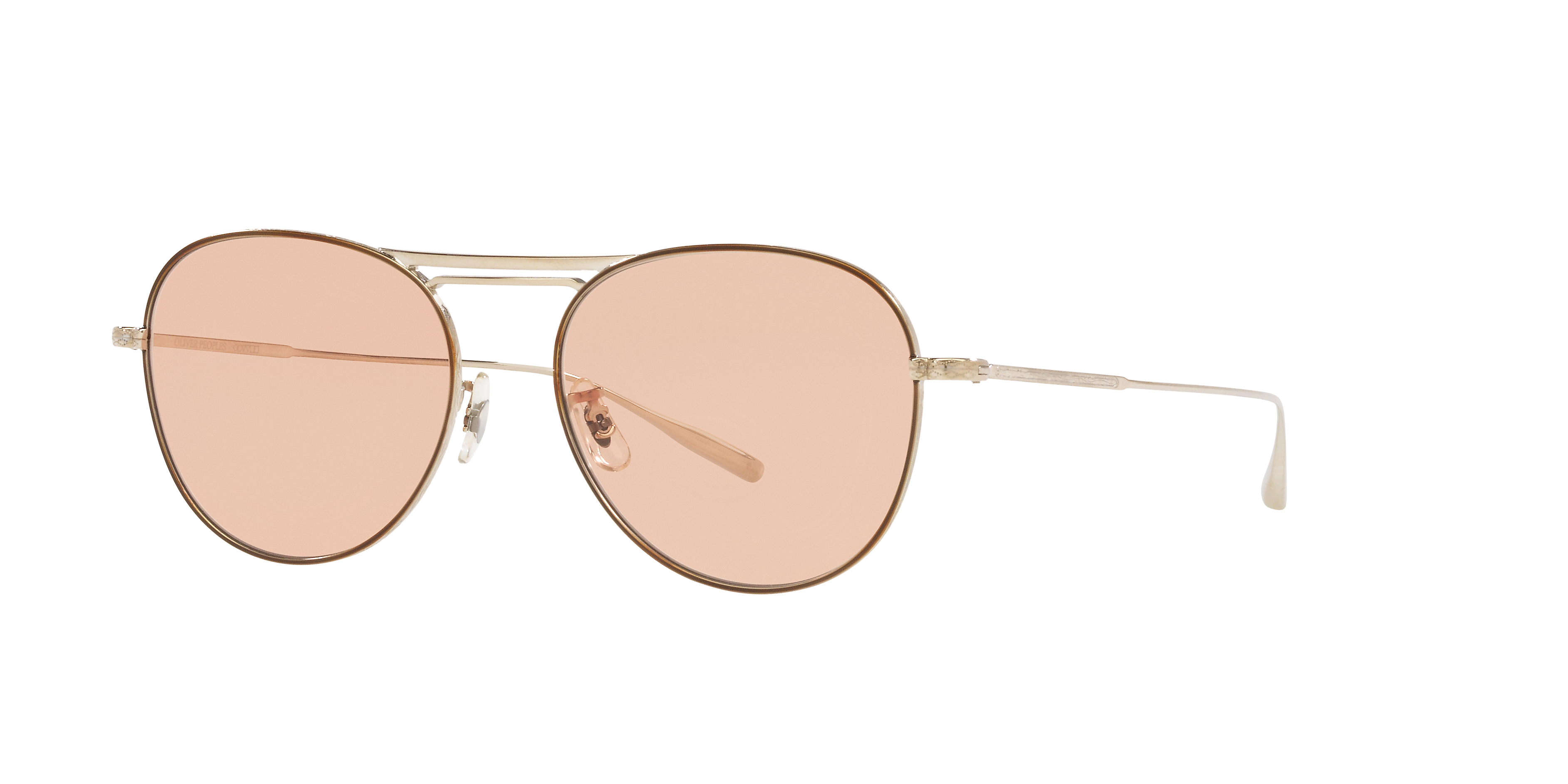 Oliver Peoples Cade-J with Silver frame and Pink Wash lenses