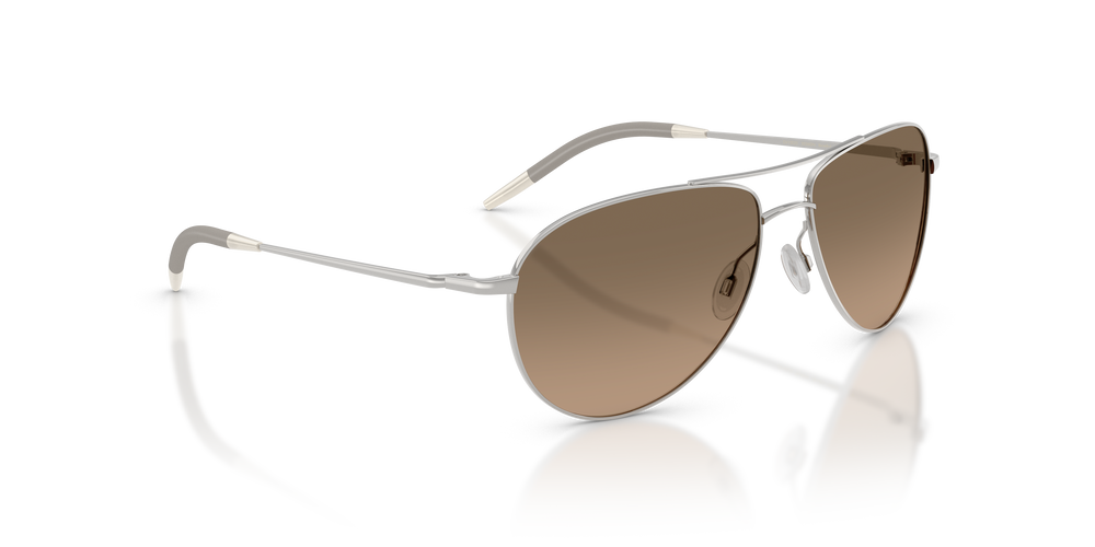 Sie Oliver Peoples Benedict mit Silver Gestell und Brown Gläsern - Das Bild 3